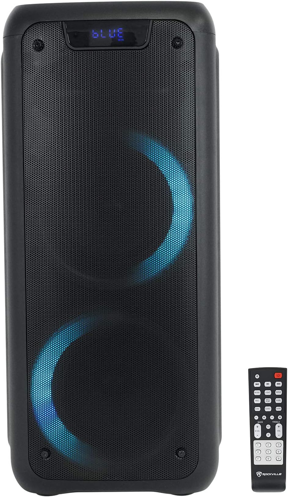 Rock Party 6 Dual 6.5" 200W Peak/50W RMS Battery-Powered Bluetooth Speaker, LED Lights, TWS Pairing, for Parties and Outdoor Events