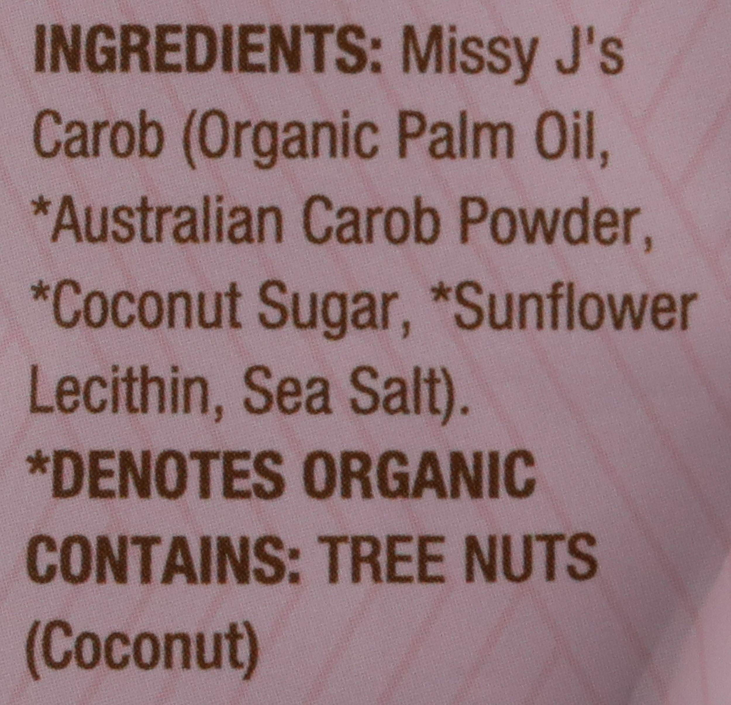 Missy J's Organic Carob Chips 8 Ounce 1 Pack | Carob Made w/Coconut Sugar, Vegan and Gluten-Free | Healthy Caffeine Free Substitute for Chocolate, Perfect for Snacks and Treats thumbnail 3