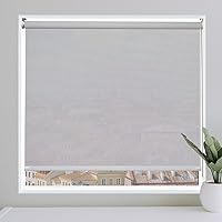 Vista 1 de Persilux Persianas solares con cable de tamaño personalizado para ventanas, persianas enrollables con 3% de apertura, protección UV, ignífugas