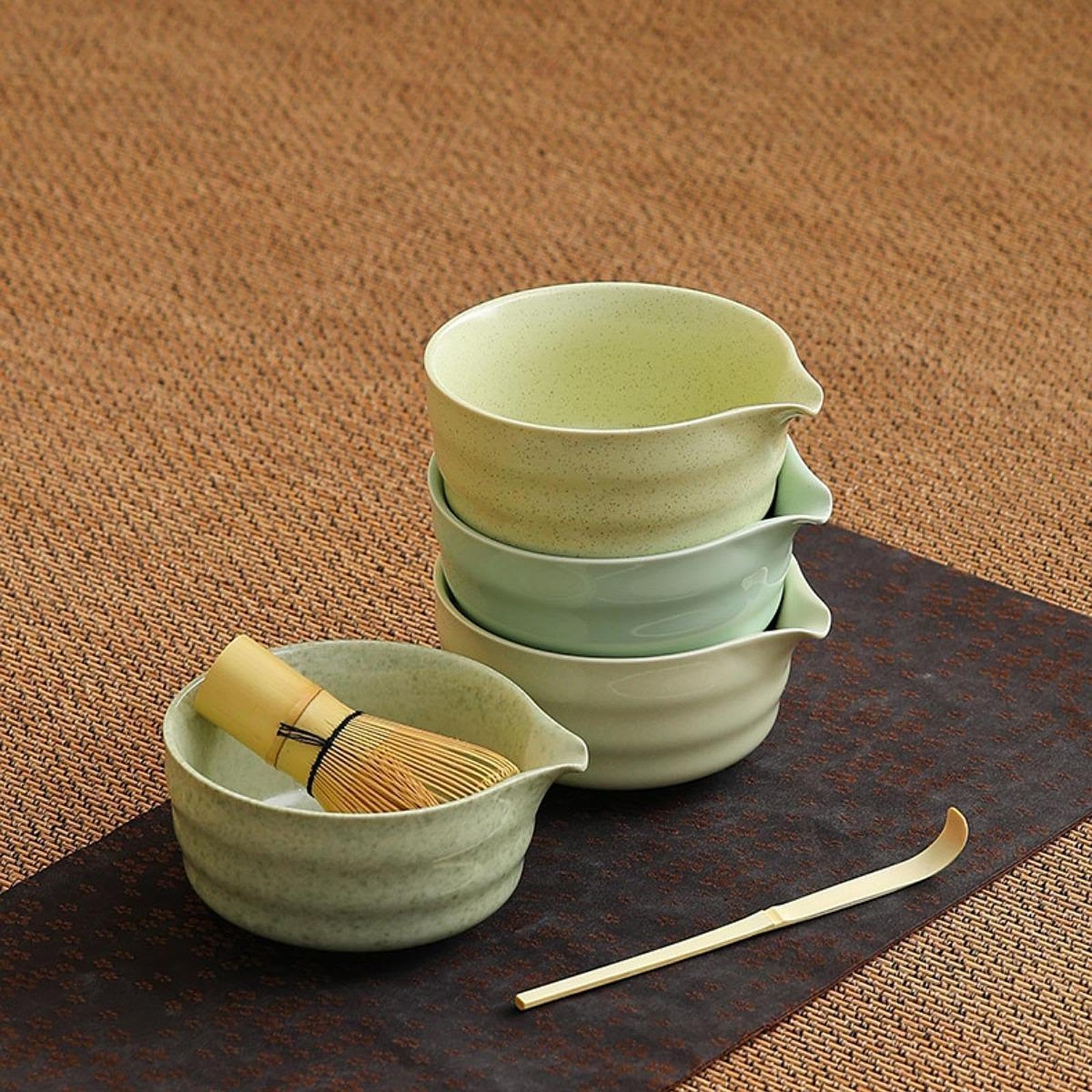 ATORSE™ 4 Pieces Tea Set Tea Making Tools Set Chinese Bamboo Matcha Whisk and Holder Green|Home & Garden|Food & Beverages|Tea 1