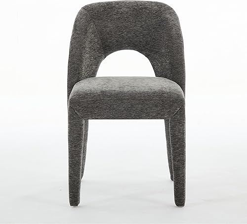 Juego de 2 sillas de comedor con diseño de respaldo hueco, cómodos juegos de mesa y sillas para cocina de restaurante y hogar, silla de escritorio