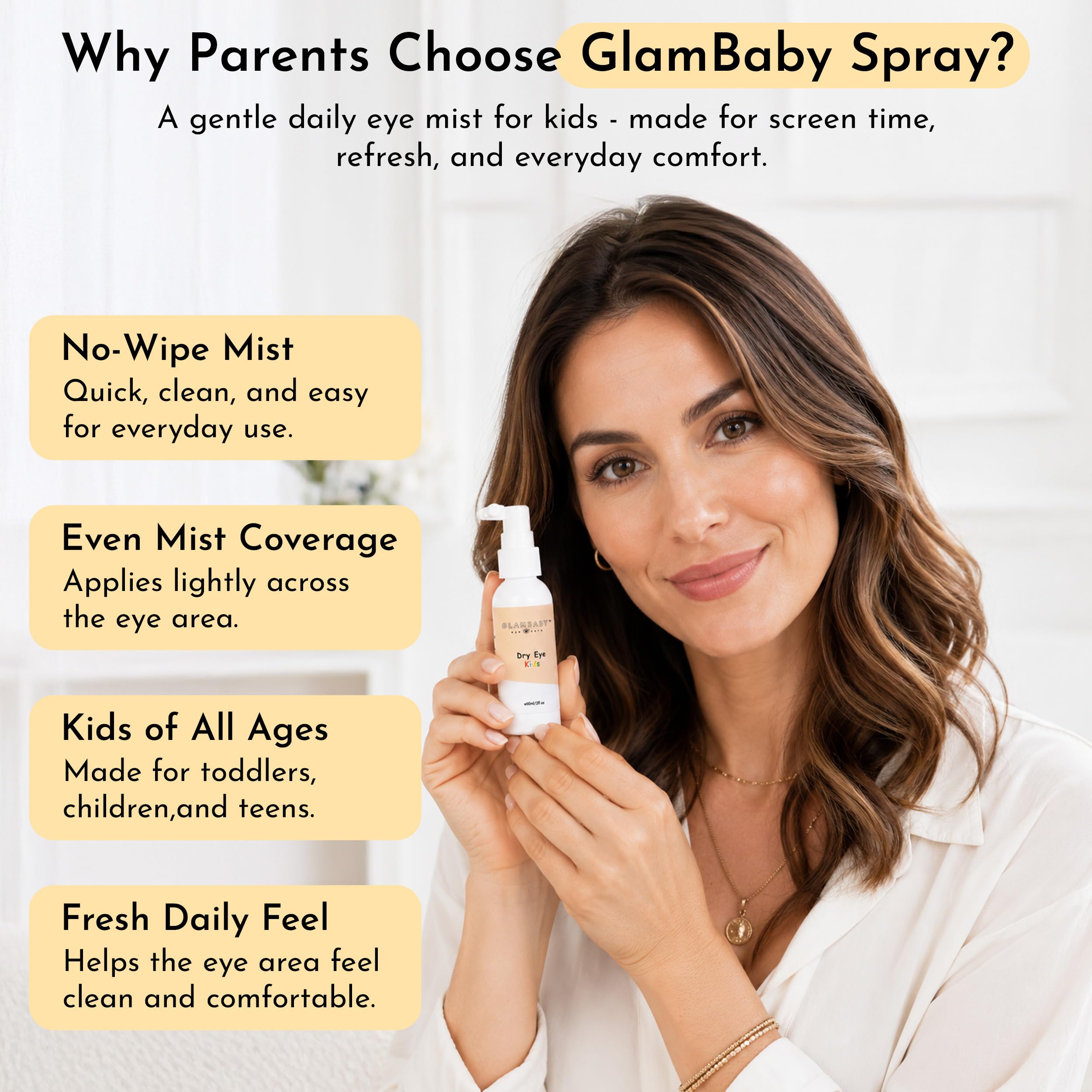Dry Eye Area Kids Spray | Gentle Hypochlorous Mist, 60ml | Daily Refreshing Care for Sensitive Skin Around Eyes | No-Wipe Formula — Amazon image 8