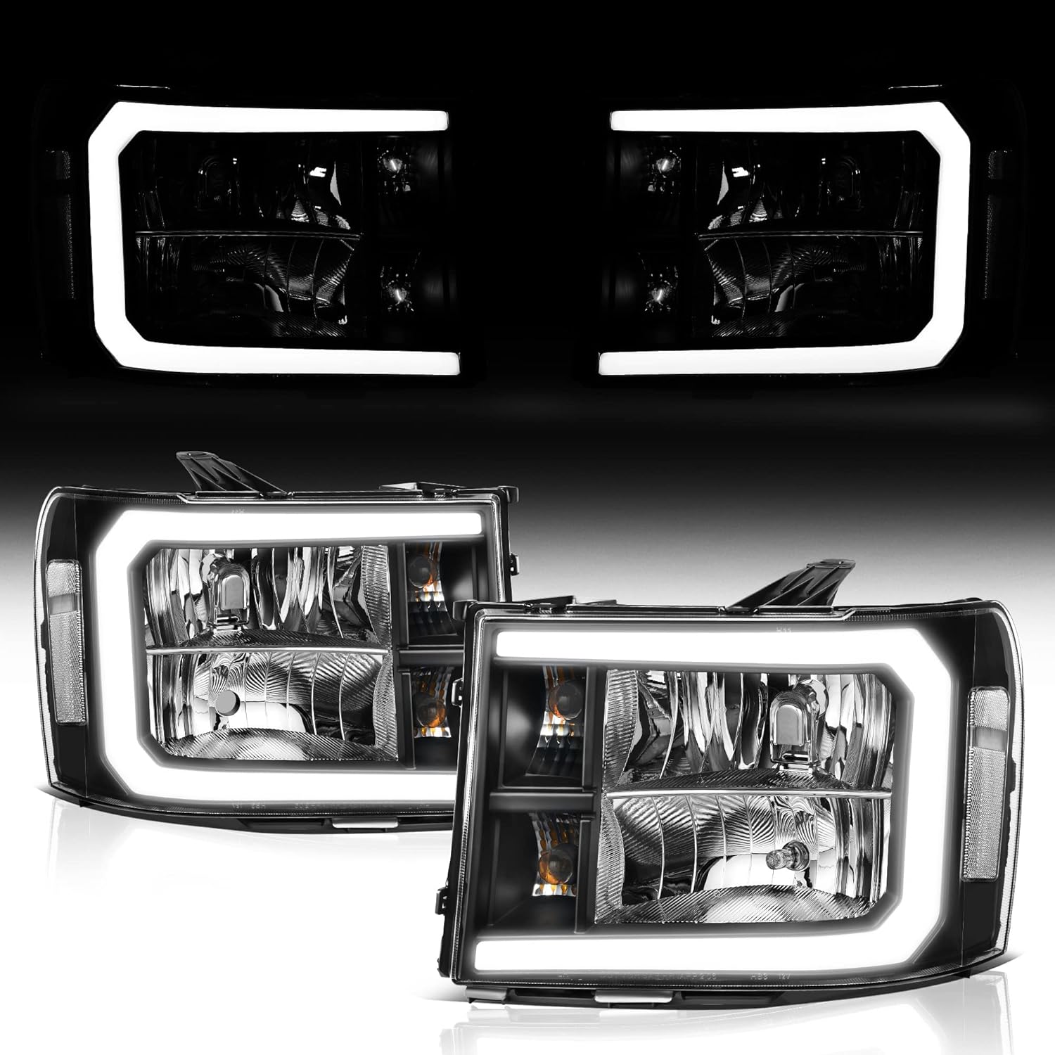 oEdRo LED DRL Headlight Assembly Compatible with 2007 2008