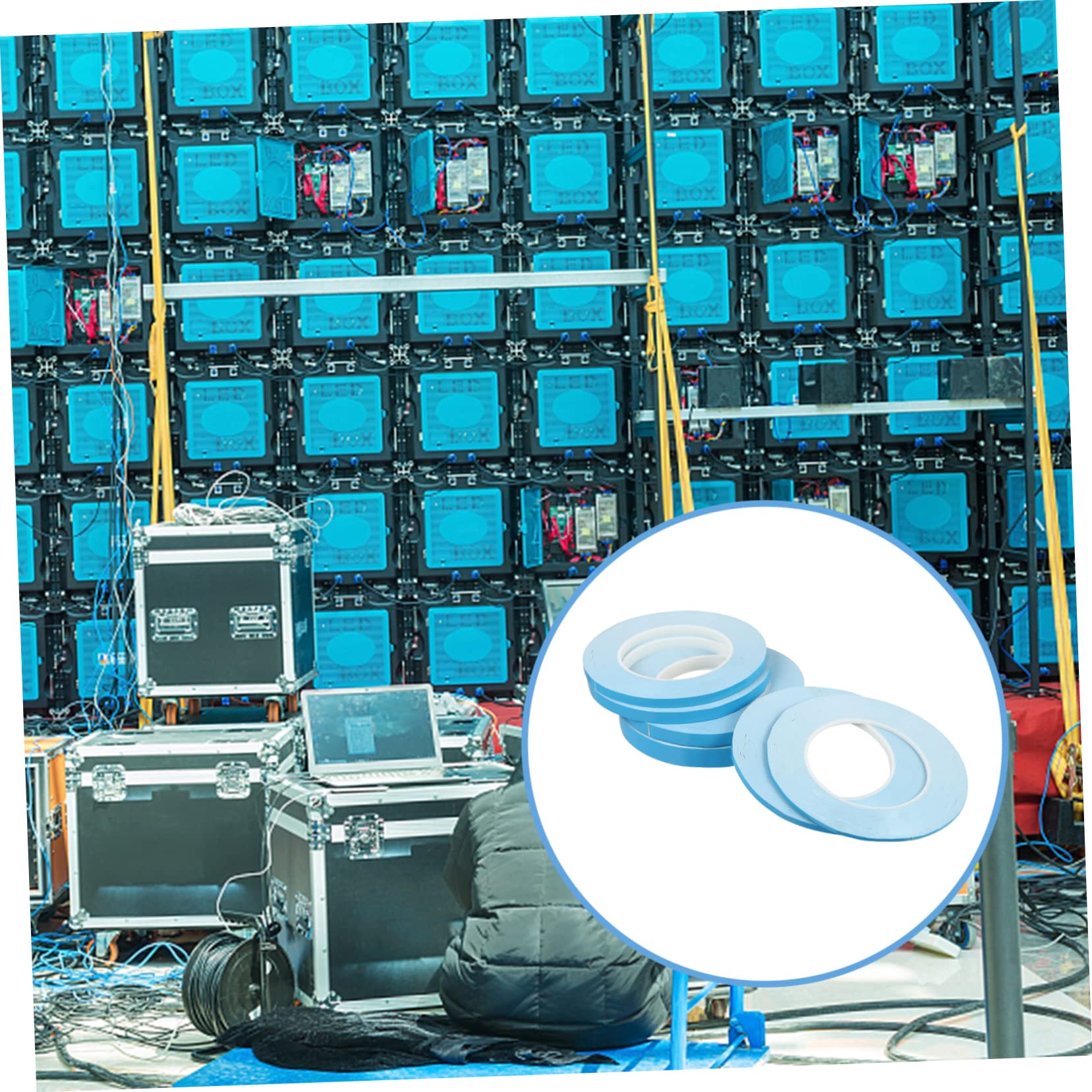 Uonlytech 6rotoli Nastro Adesivo Biadesivo Per Pannelli Luminosi Led Nastro Per Pannelli Materiale Qualità Durevole e