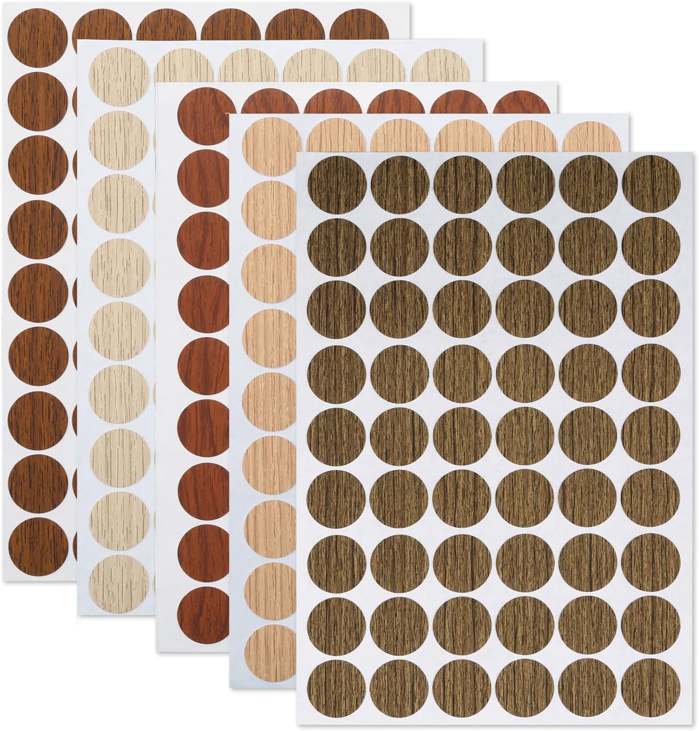 Vanyibro Screw Hole Stickers,5 Sheets, 21mm Self-Adhesive Cover Caps ...