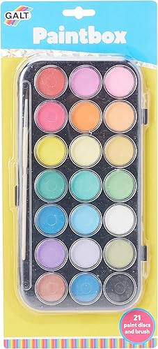 Miniatura 3 de Galt Juguetes, caja de pintura, 21 discos de pintura y cepillo, a partir de 6 años
