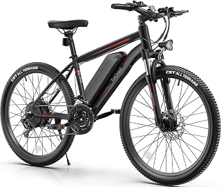 TotGuard Electric Bike, 27.5" Electric Bike for Adults 500W Motor Ebike Adult Electric Bicycles Electric Mountain Bike,48V 499WH Removable Battery,21S Gears,Lockable Suspension Fork