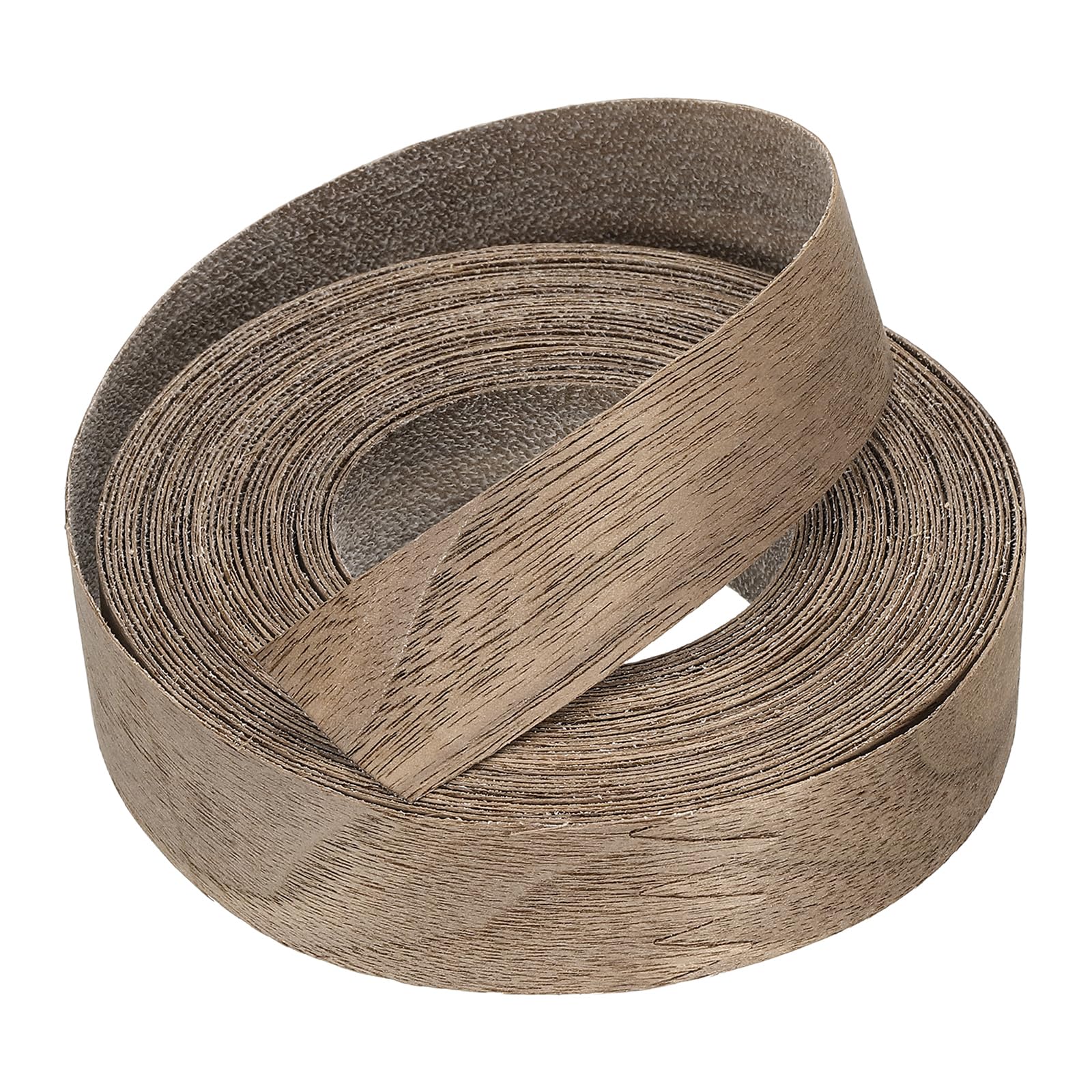 sourcing map 22mm x 7.62m Wood Edge Banding, Pre-Glued Iron on Edging Strip, Plywood Wood Grain Repair Tape for Cabinet Repair, Furniture Restoration, Handicraft DIY, Black Walnut