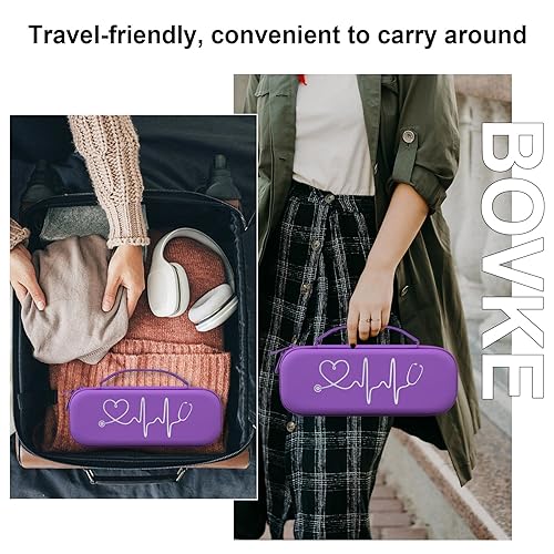 Vista 74 de BOVKE - Funda de transporte para estetoscopio Littmann Classic III 3M, espacio adicional para martillo Taylor Percussion Reflex y linterna LED Negro