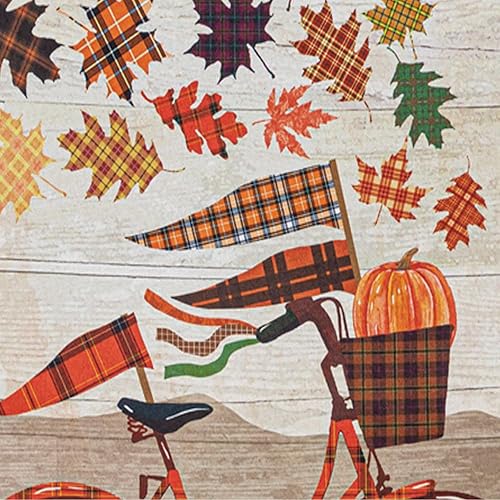 Miniatura 6 de Evergreen Flag Bandera de jardín de gamuza para bicicleta de otoño, bandera de jardín de otoño de doble cara, 12.5 x 18 pulgadas, decoración de