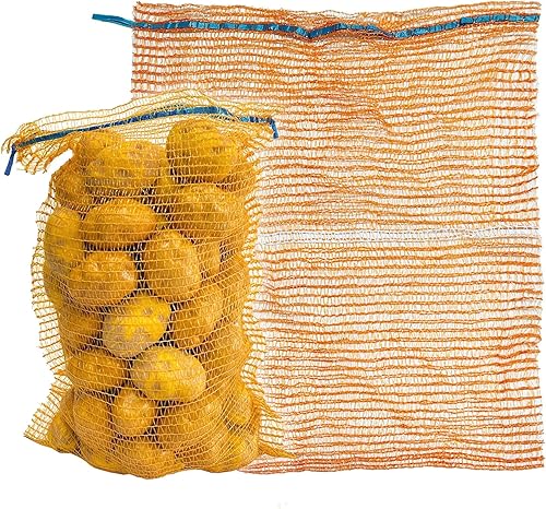 Deebree Bolsas de malla reutilizables para almacenamiento de papas, bolsas de malla transpirable de 18 x 22 pulgadas, bolsa de malla Raschel para