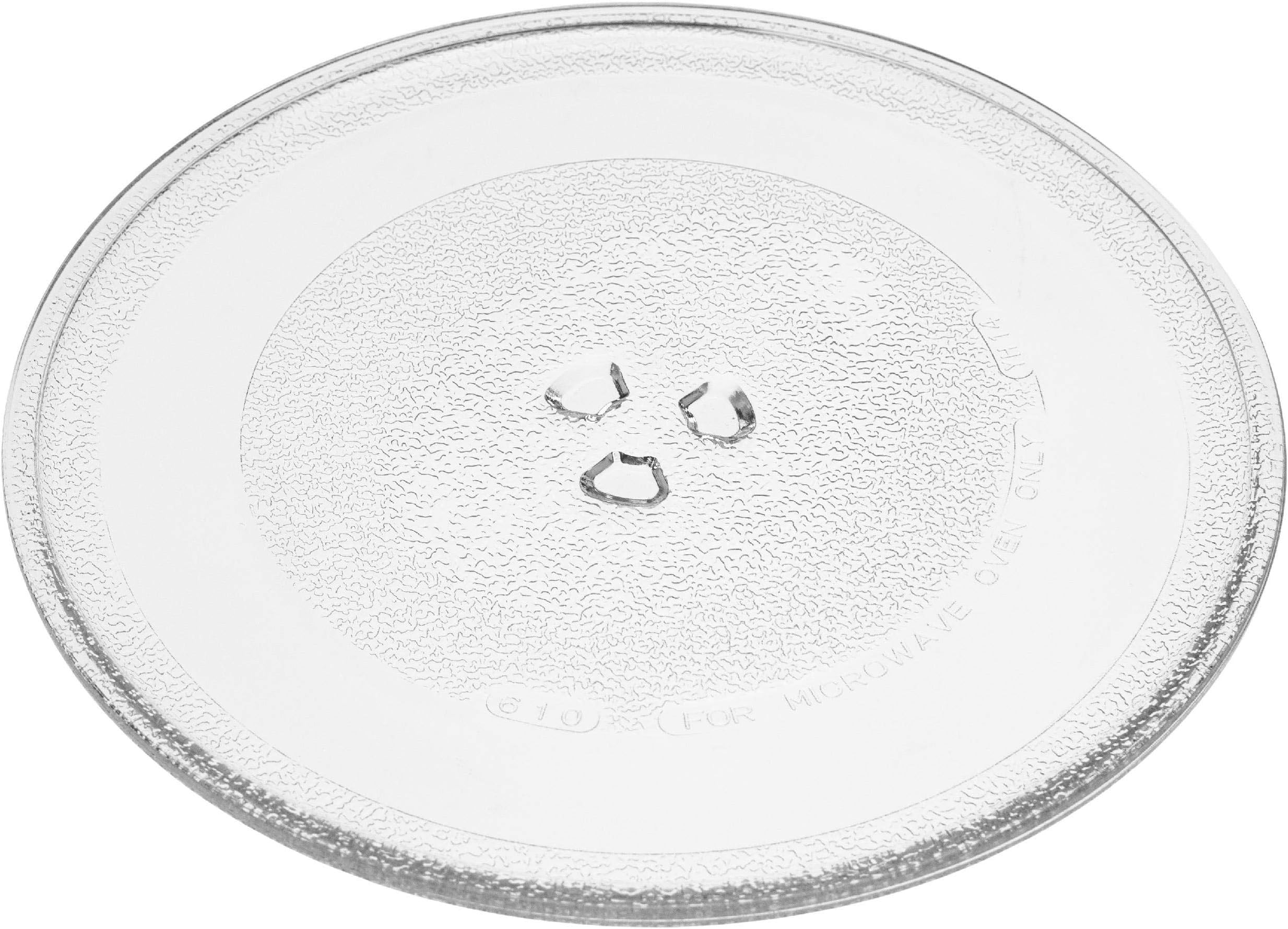 vhbw Microwave Plate Compatible with SwitchON MW-E0201 Microwave - Rotary Plate with Y-Shaped Mount, Glass, 25.5 cm
