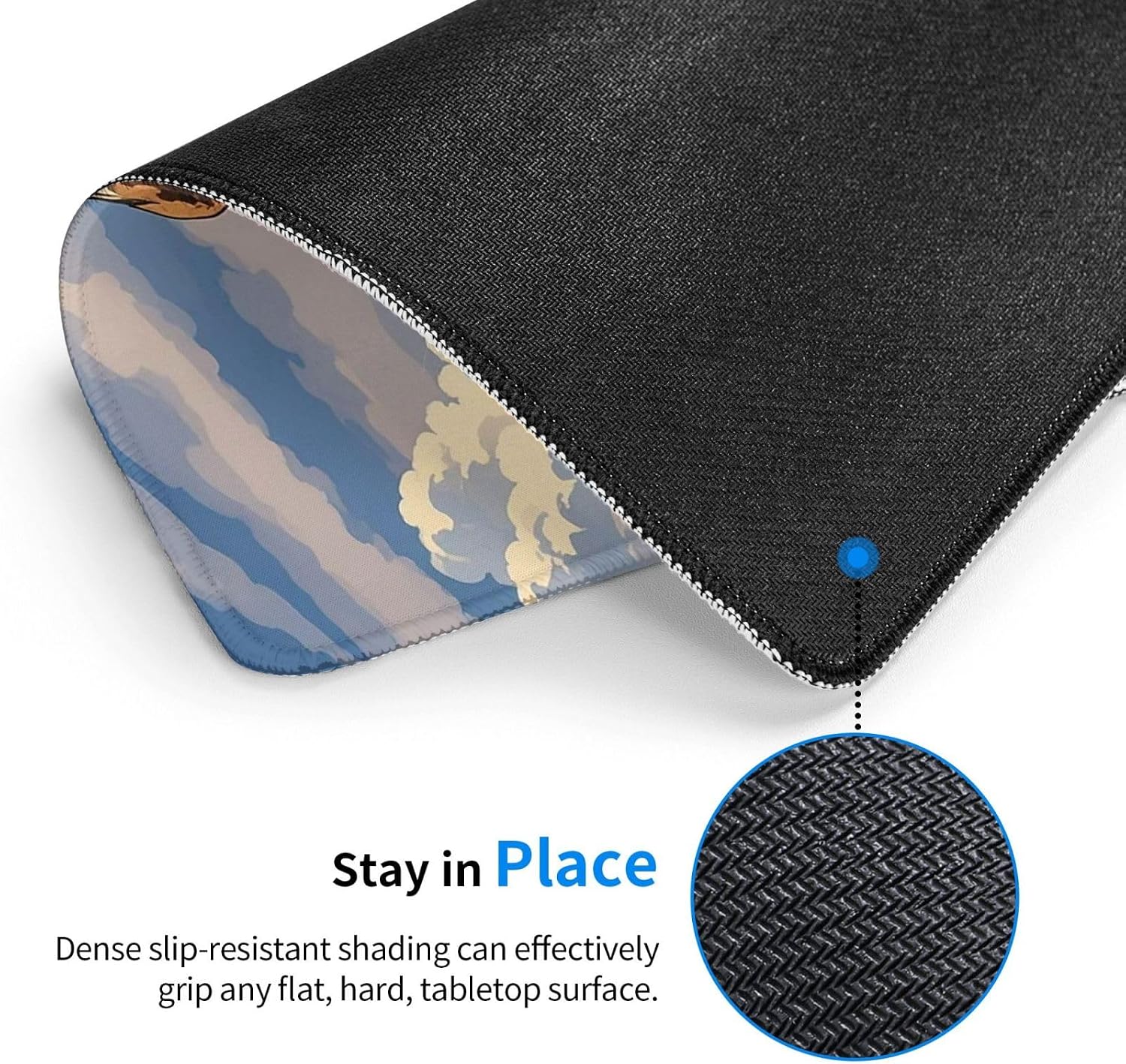 Square Mousepad 8.3 X 10.3 in Non-Slip Rubber Base Mouse Mat Personalized Waterproof Gaming Mouse Pad for Wireless Mouse Computers Laptop Office Home Aircraft Plane at Sunset image 3