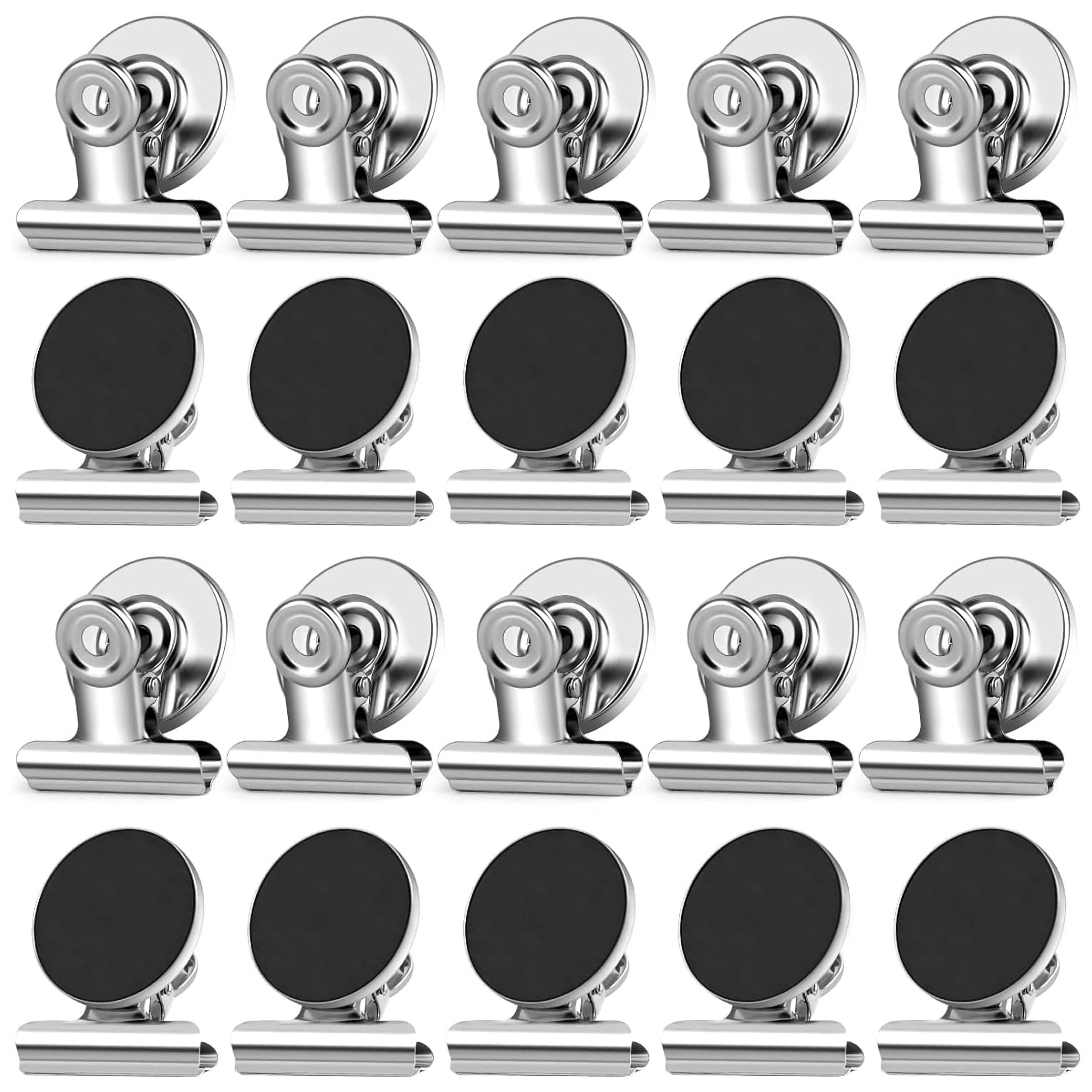 20 Pack Magnetic Clips, Heavy Duty Fridge Magnets for Whiteboards
