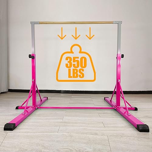 Miniatura 3 de FC FUNCHEER Gymnastics bar for Kids Ages 5-20, Gymnastic Training bar-Height 35.4" to 59"45" to 71", 5FT6FT Base Length -Gymnastics Equipment for