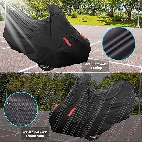 Miniatura 3 de Cubierta Can Am Spyder 2022, cubierta Can Am Spyder impermeable para todo tipo de clima, revestimiento de poliuretano de tela Oxford 420D,