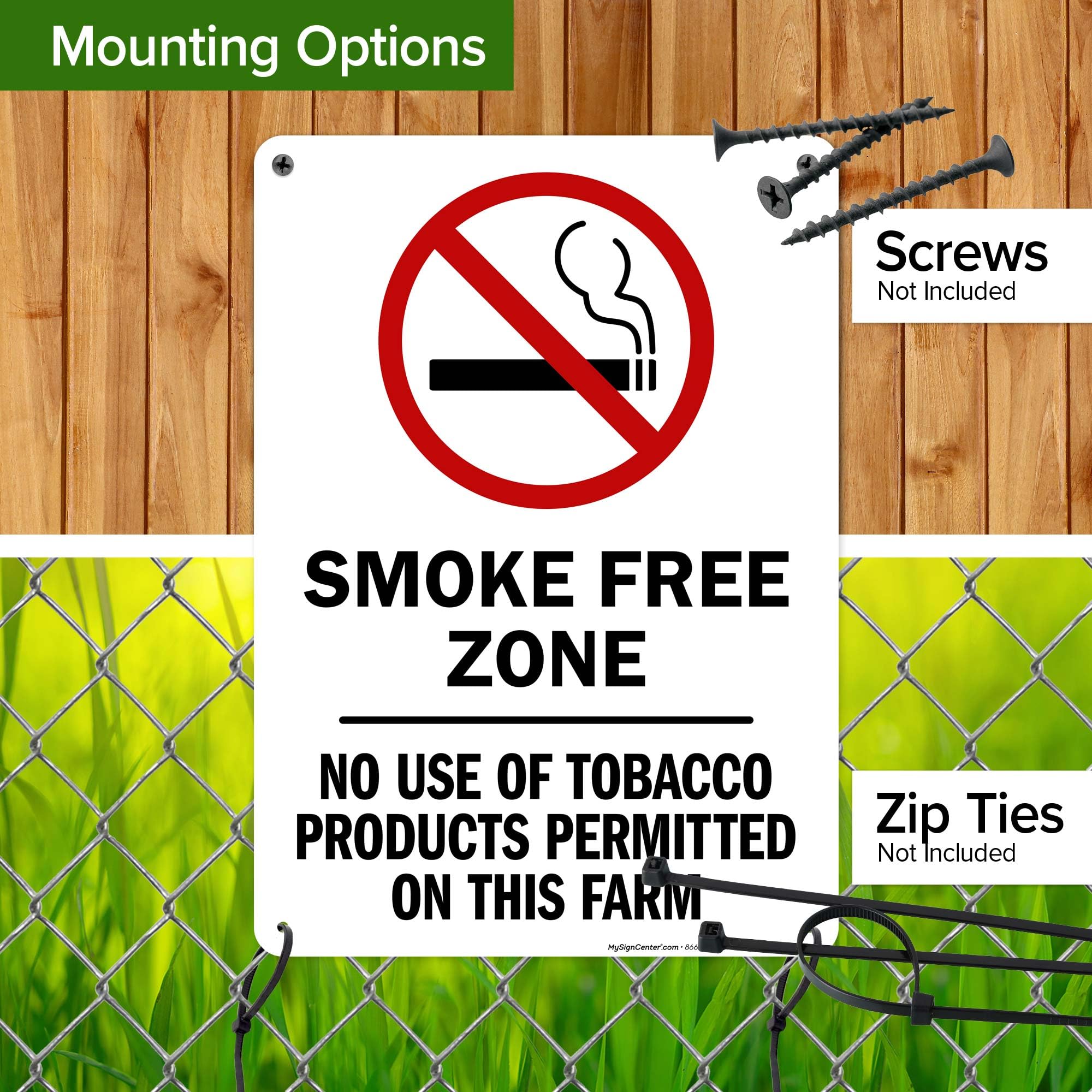 tobacco free zone Warning Painted on the Yellow Wall Editorial Photo mm aluminum composite Smoke Free Zone No Use