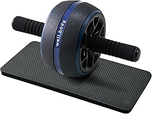【Amazon.co.jp 限定】 アルインコ(ALINCO) 腹筋ローラー 膝マット付き アブホイール 腹筋 筋トレ 家庭用 静音