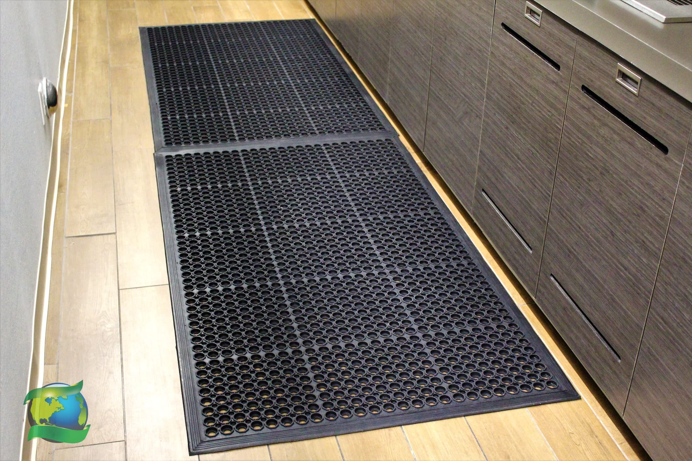 envelor hogar y jardín Durable antifatiga Restaurante Bar de Drenaje de Goma Alfombrilla de Suelo (24 x 36 cm)