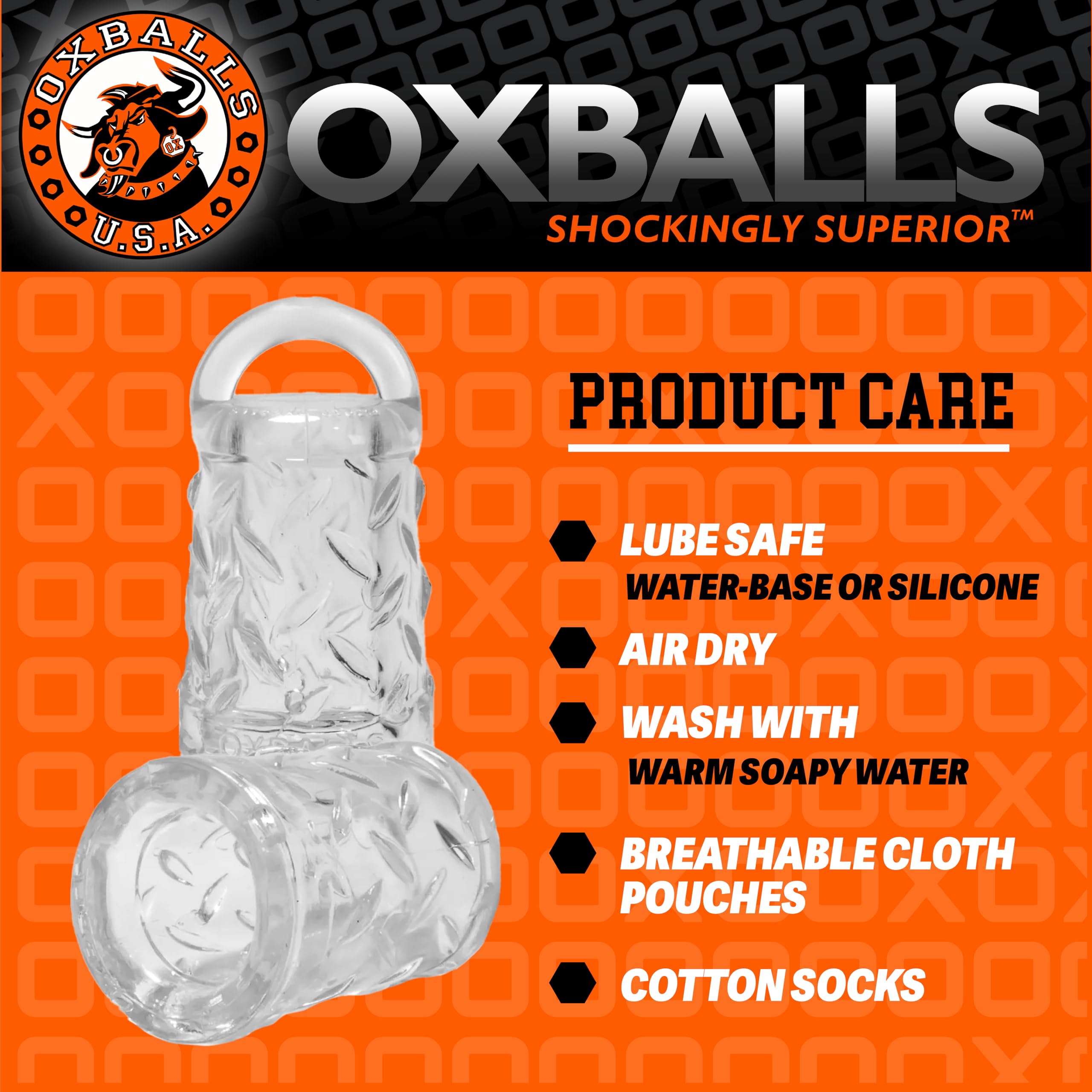 Oxballs Gripper - Suceur de Tétons, Transparent