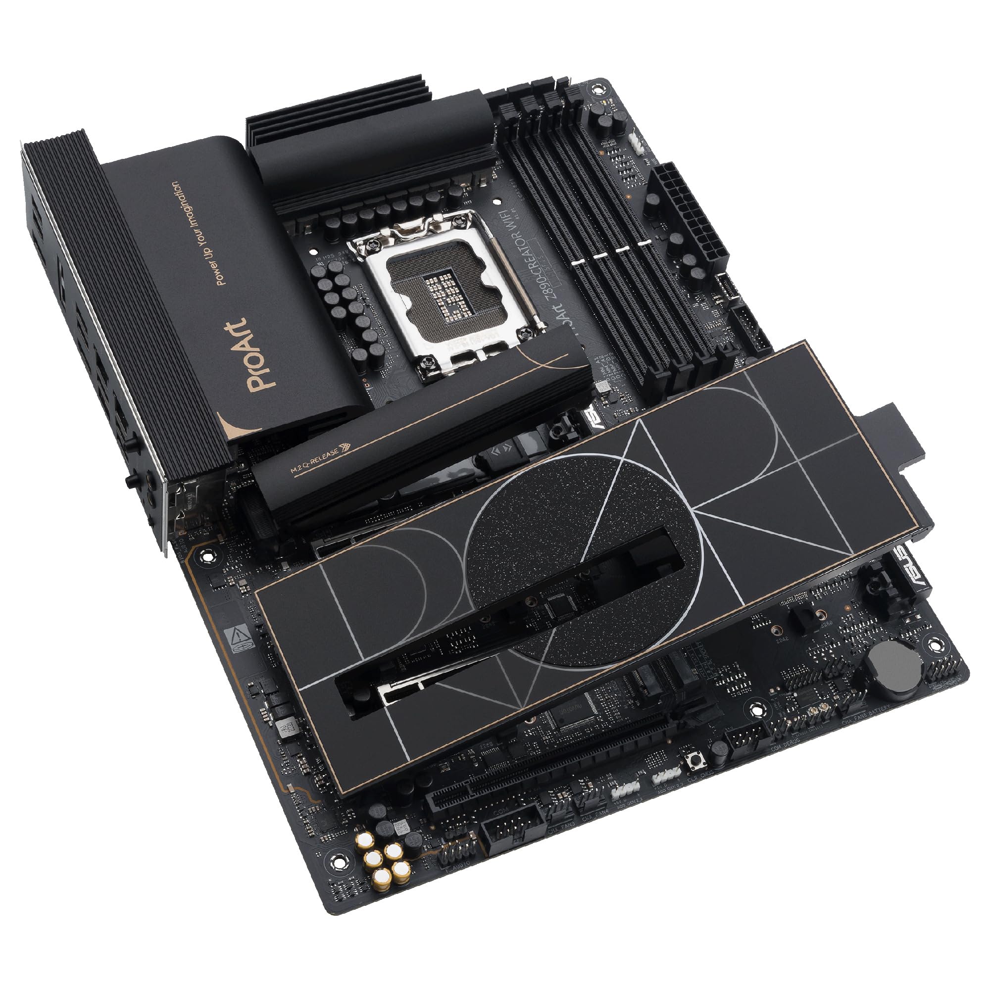 ASUS ProArt Z890-Creator WiFi - Placa Base ATX, 16+2+1+2 etapas de Potencia, PCIe 5.0 Compatible con GPU de última generación, Dos Thunderbolt 5 Tipo-C, LAN de 10 GB y 2,5 GB, WiFi 7, 5 Ranuras M.2