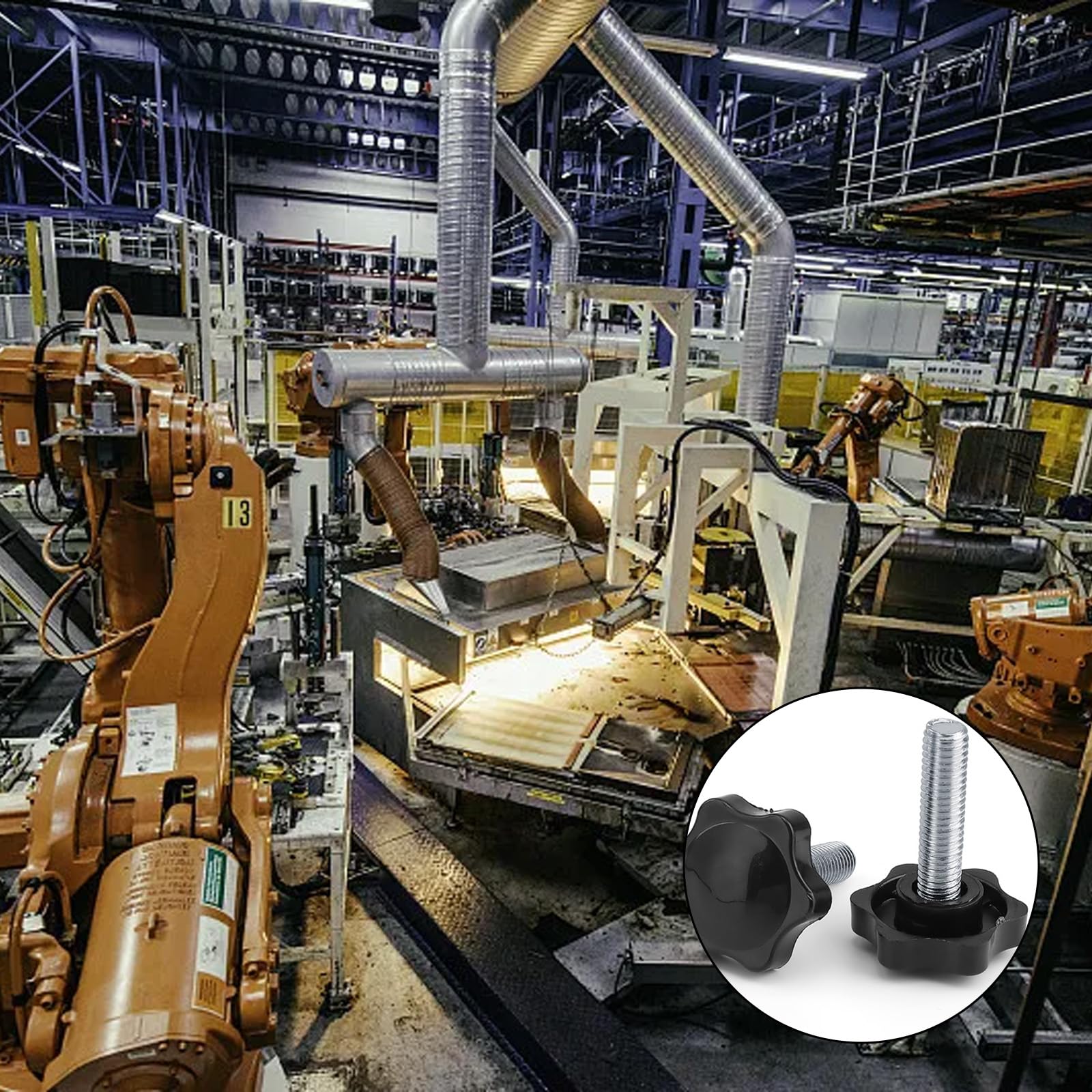 2 Dadi Ad Ala M8 In Plastica Nera - Dadi Zigrinati Per Meccanica E Fai-da-te - Foto 14