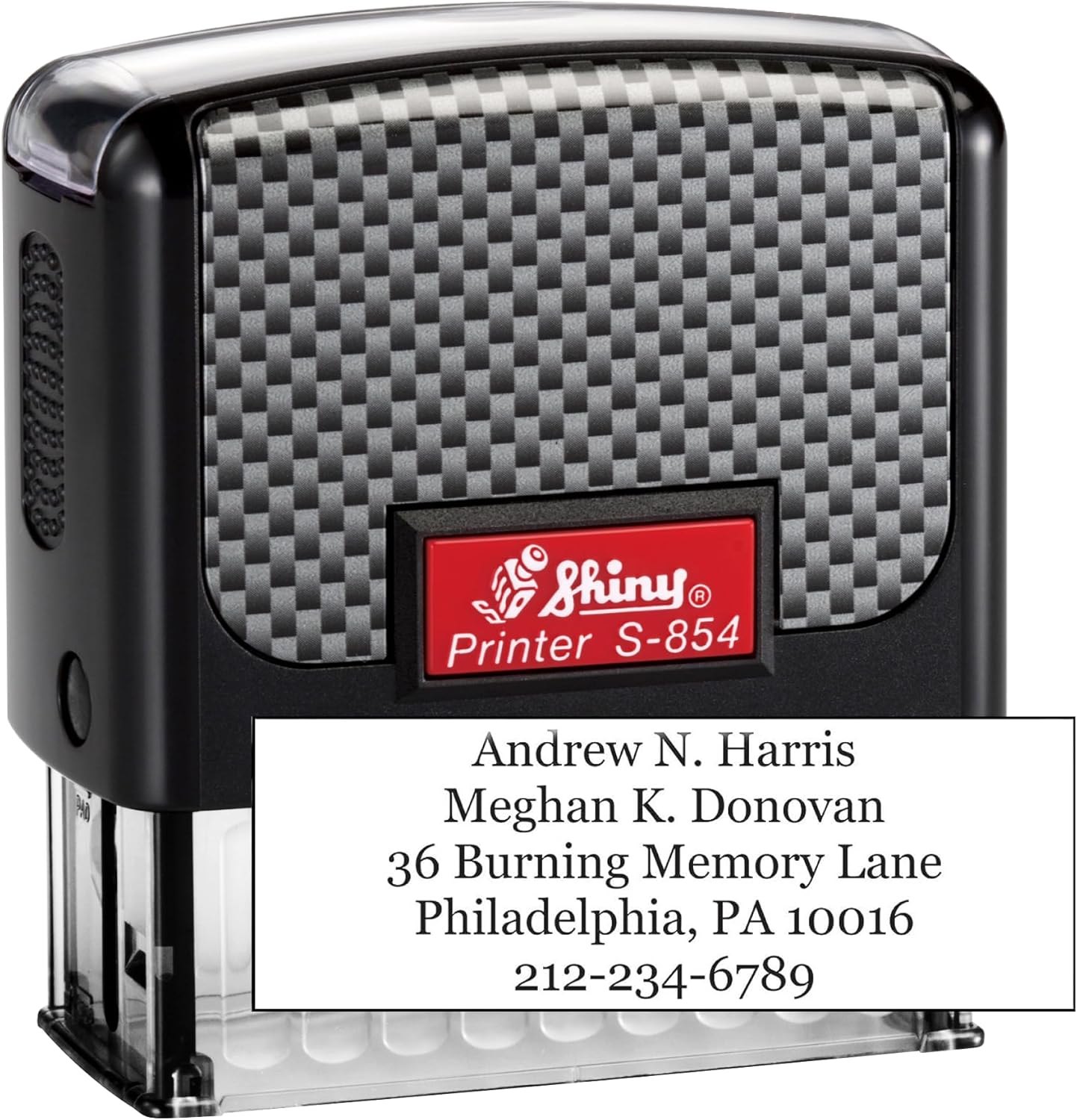 Shiny S-853 Customized Signature Stamp - Medium Size - Choose from 15 Ink Colors