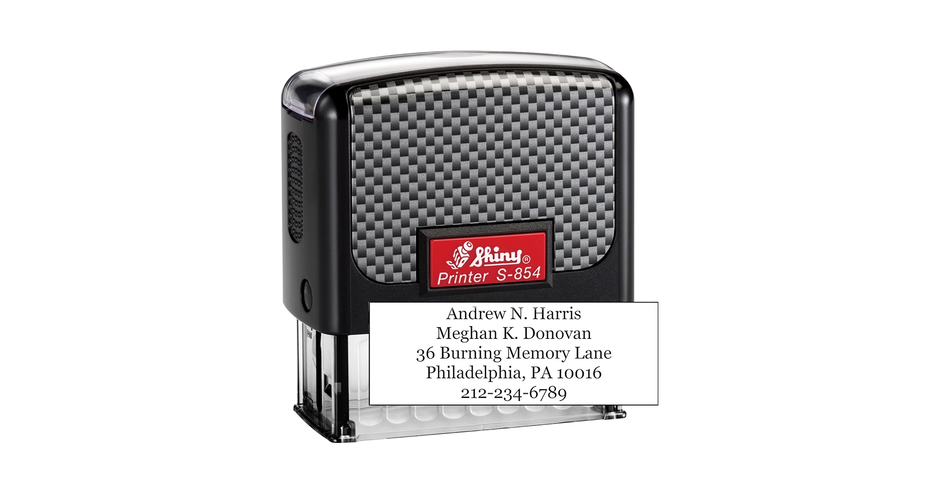 Amazon.com : Shiny S-854 Large Text Stamp - Customize Online