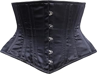Cincnher Women's Waspie Corset Underbust Waist Training Steel Boned Corset