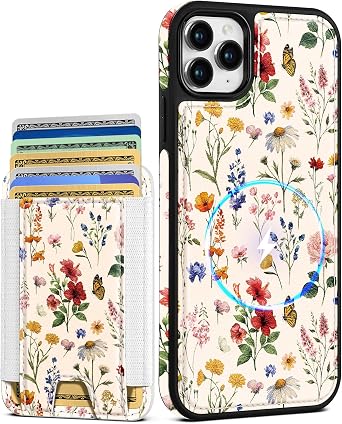 Shorogyt for iPhone 11 Pro Wallet Case for Women, Floral