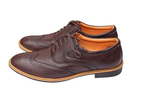 Brown Formal Brogue Shoes 