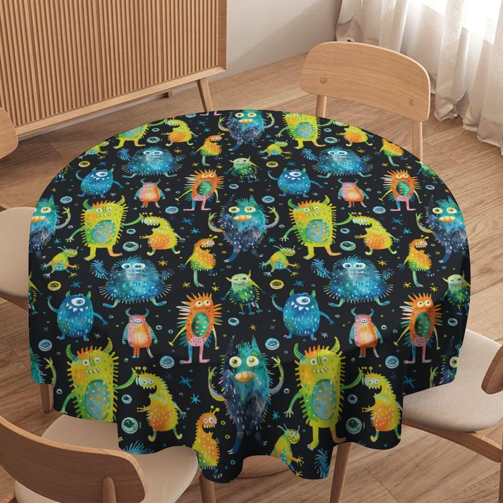 Nappe ronde décorative lavable de qualité supérieure pour décoration