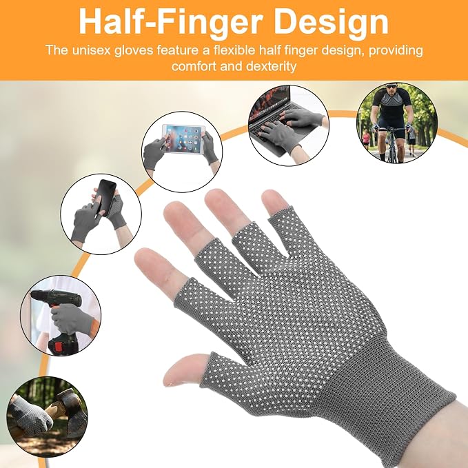 Guantes sin dedos deportivos, 4 pares ligeros para ciclismo miniatura 4