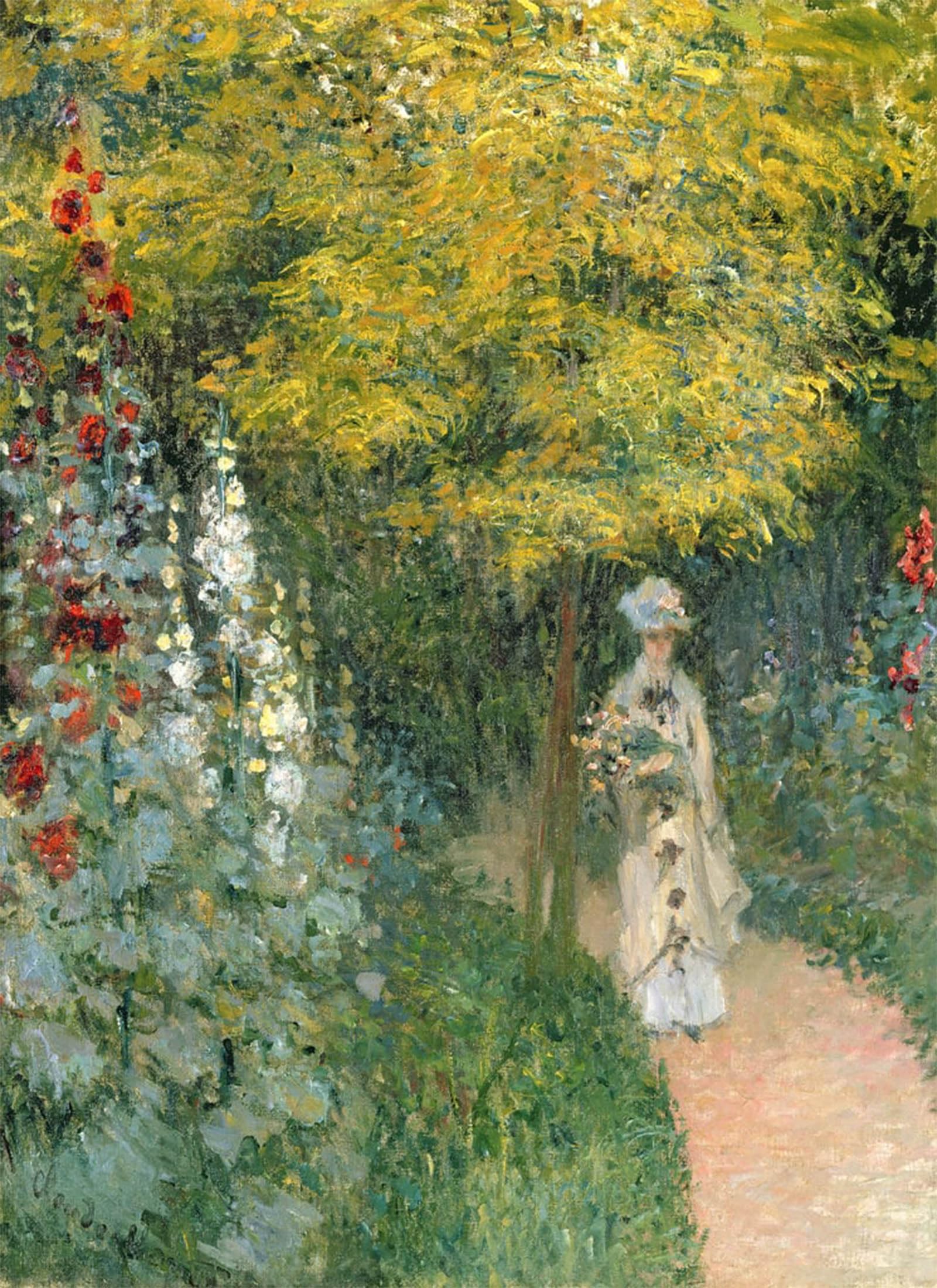 POSTERIIk Vintage Art Print Images Pictures Print Rose Garden by Claude Monet Modern Colour Posters for Office Home Decor 60x90cm