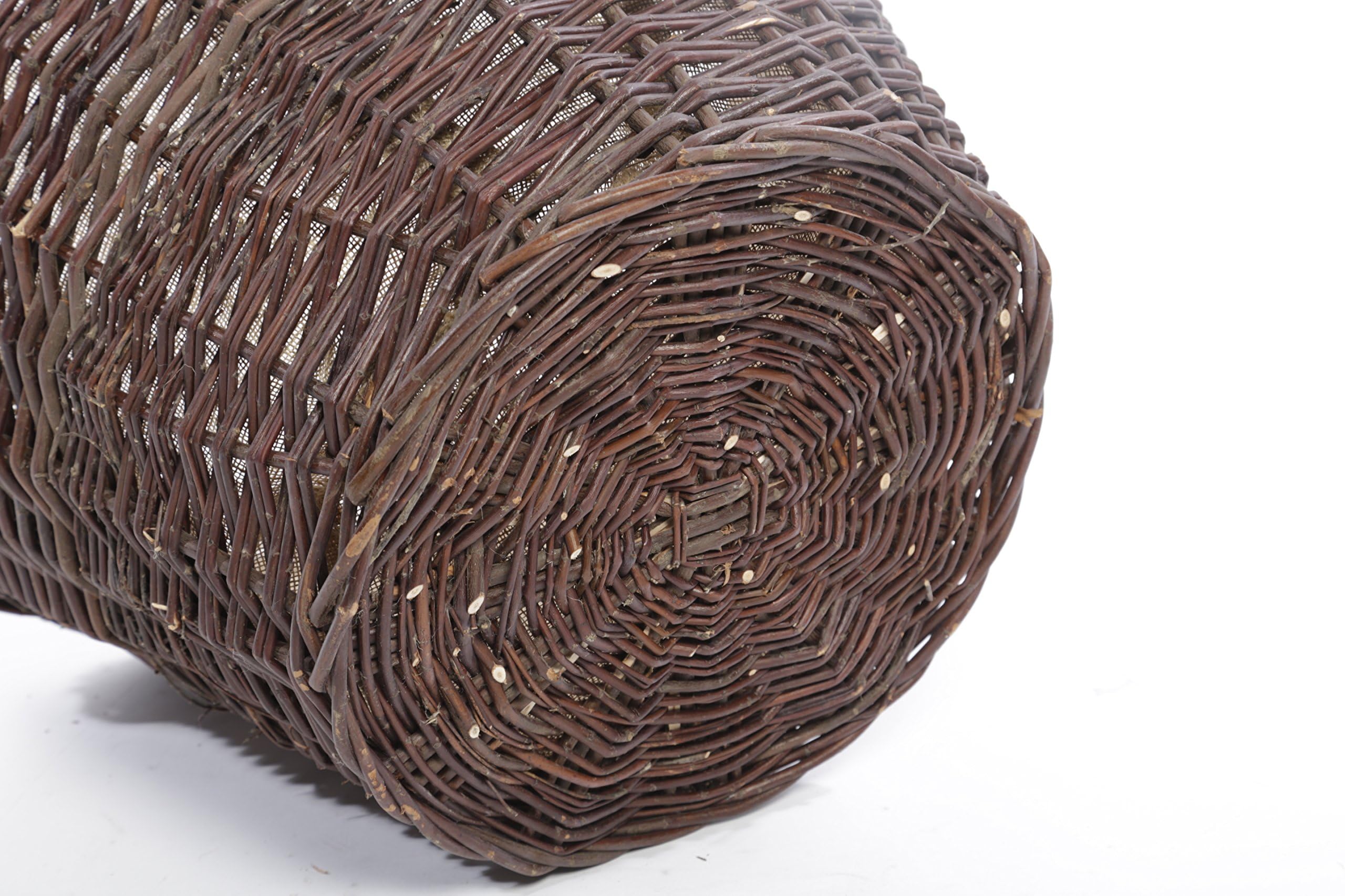 Weidenprofi Weidenkorb, Erntekorb aus Weide, rund mit Henkel, ca. Ø 50 cm x 33 cm hoch