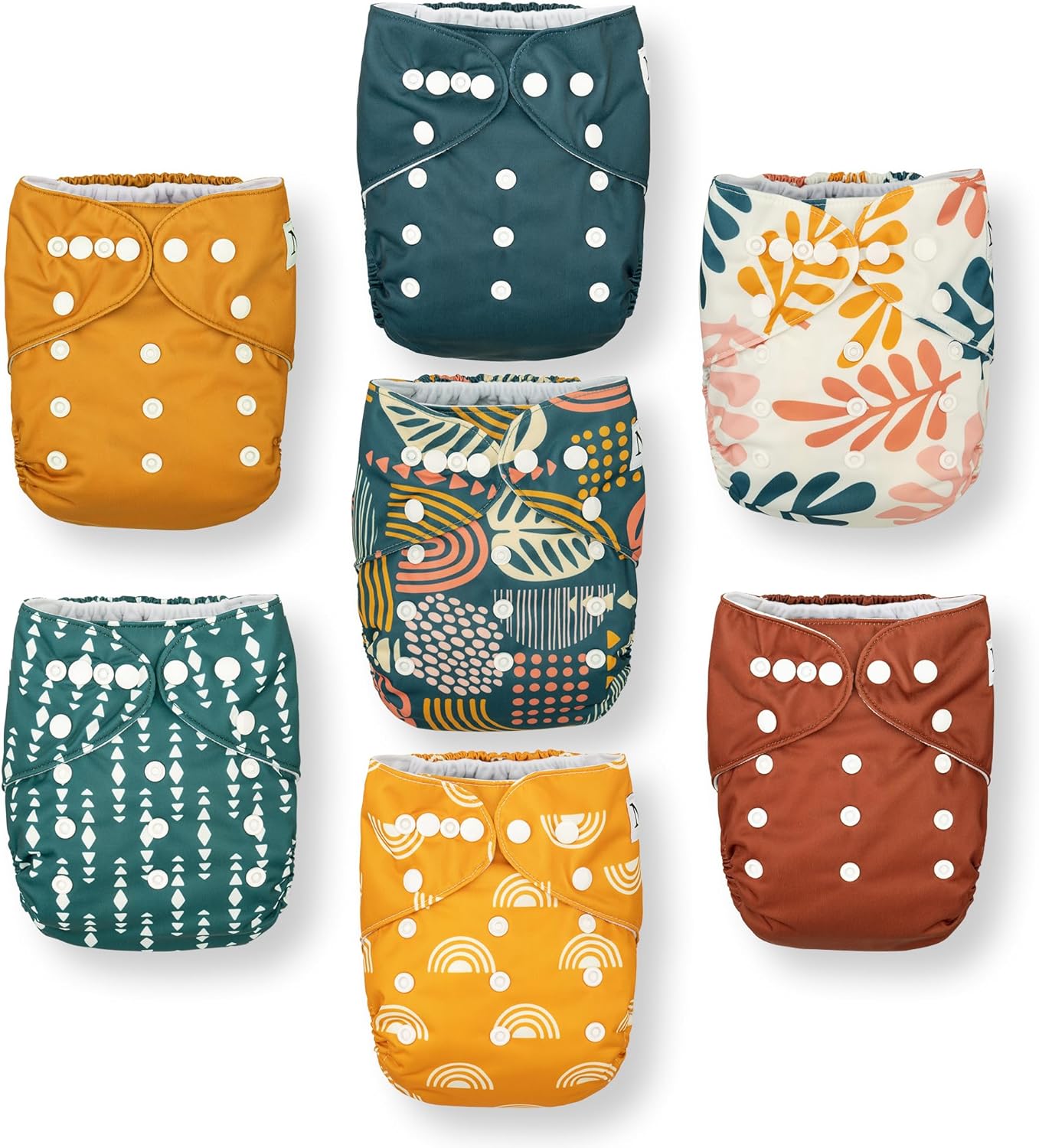 Nora's Nursery Cloth Diapers + 7 Pack Inserts with Snap