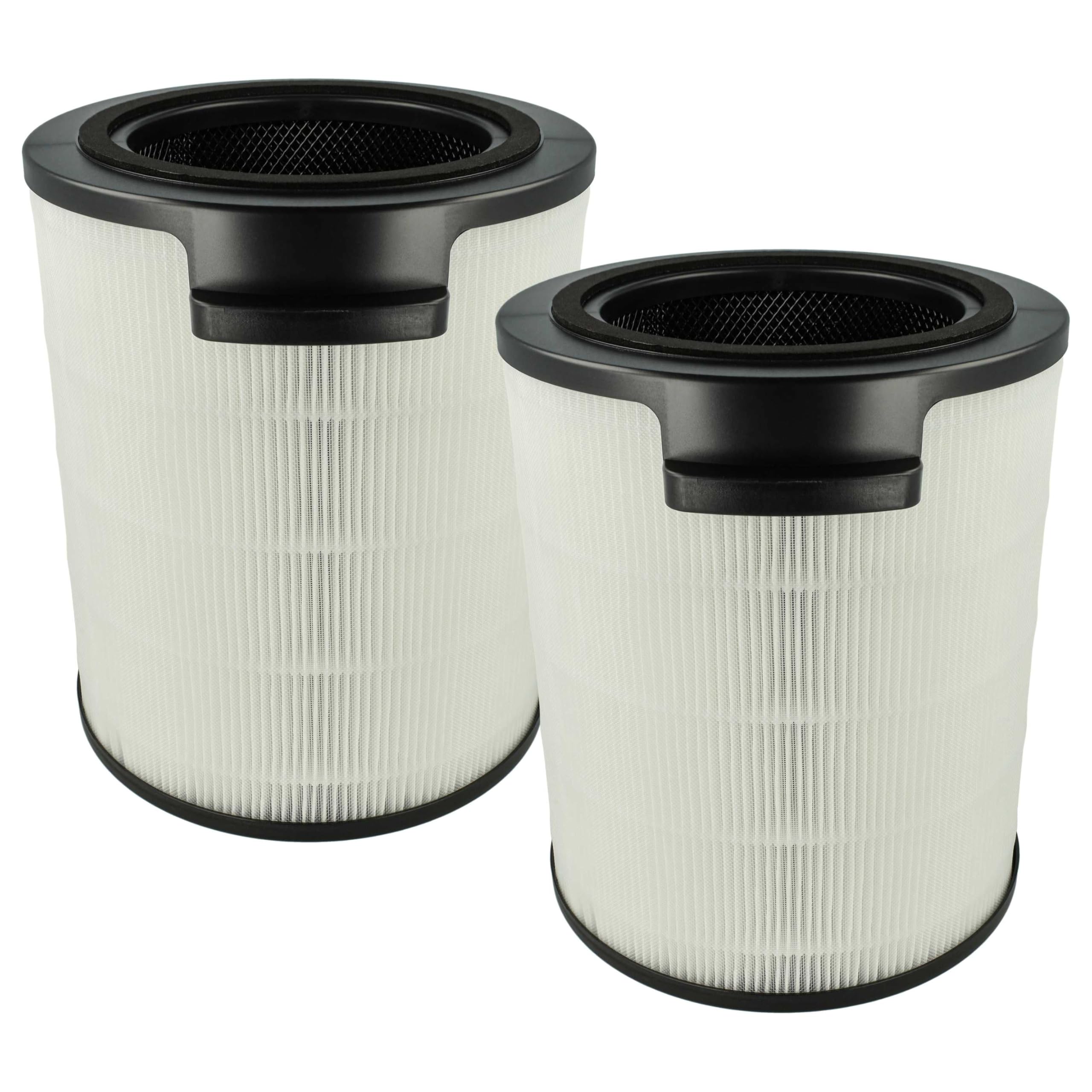 vhbw 2 x filtr z węglem aktywnym zastępuje Philips FYM860/30, 883486030771 oczyszczacz powietrza - Filtr powietrza HEPA 13 czarny/biały