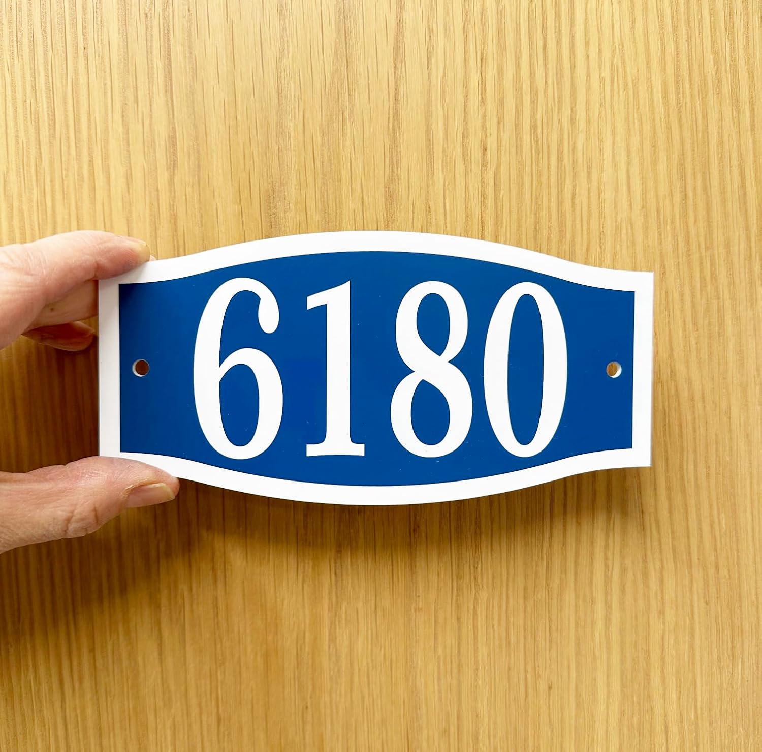 Comfort House Address Plaque - Small Personalized Address Sign Displays Your House Number. Made in USA # P2445