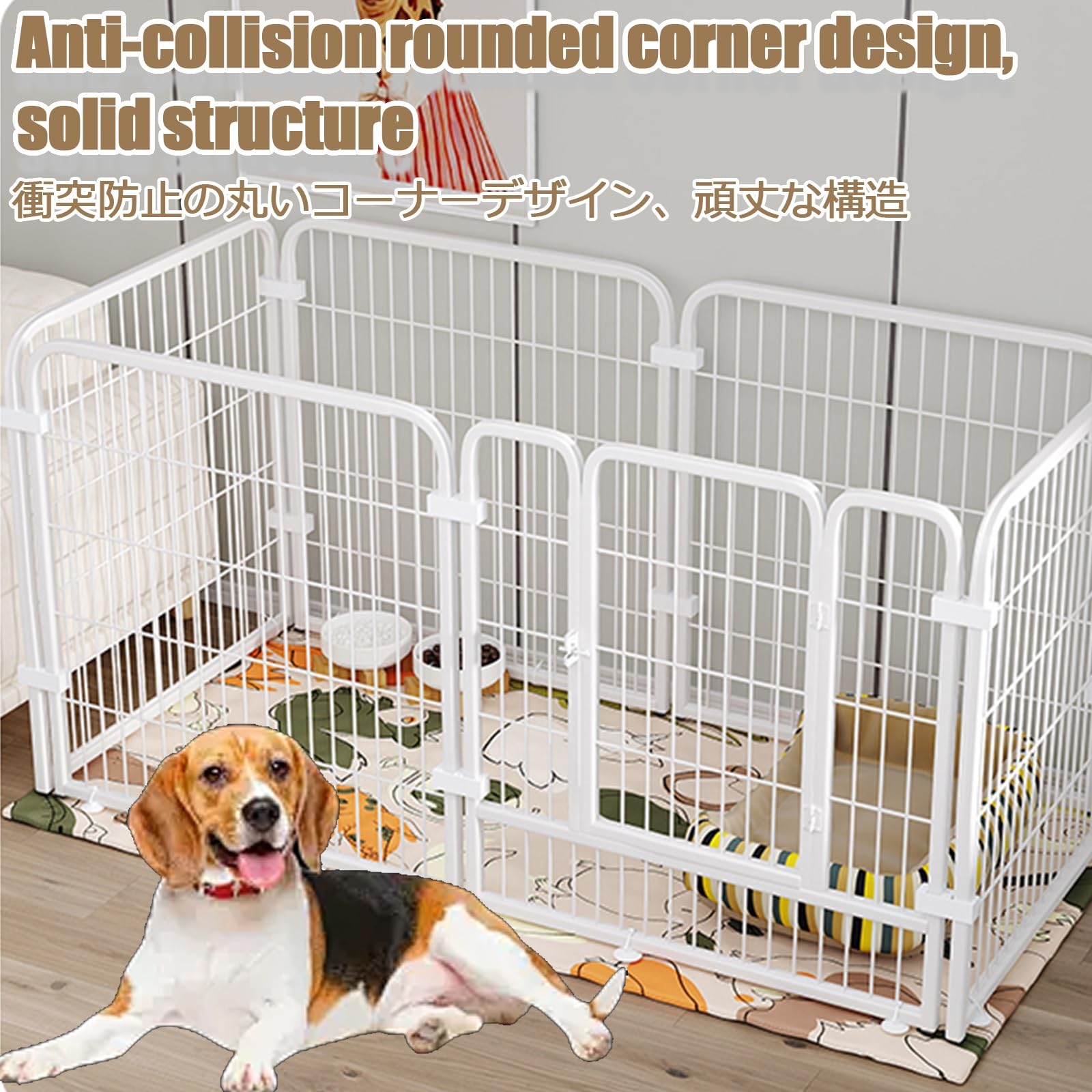 Recinto Recinzione Per Cani Recinto Per Cuccioli Recinto Per Animali In Metallo Recinto Per Animali Da Esterno E Interno Recinzione Per Cuccioli Con Porta Recinto Per Cani Pieghevole(White,12