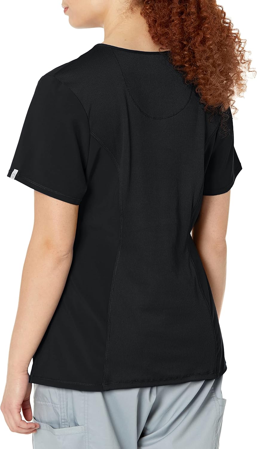 Cherokee Womens Infinity Crew Neck Scrubs Shirt - Image 2