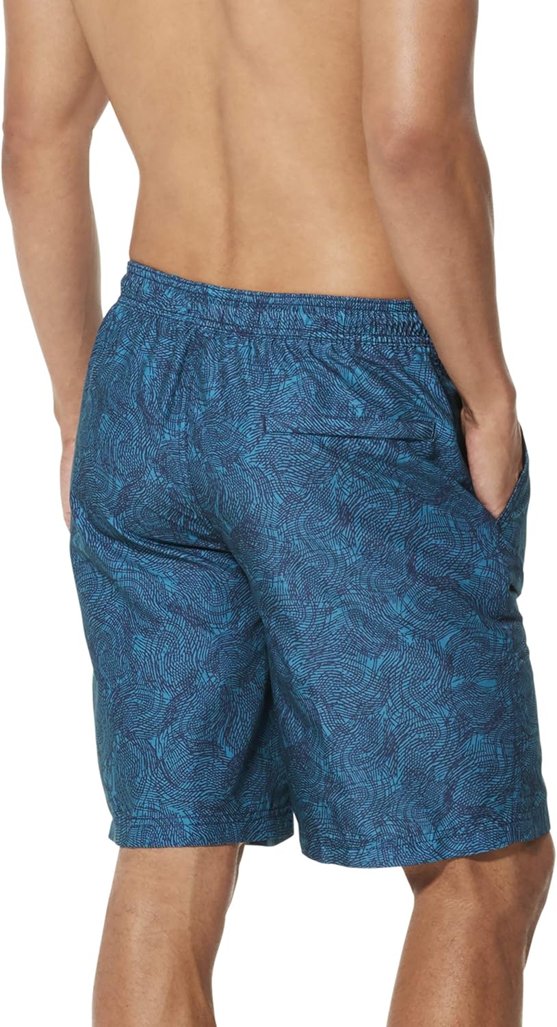 Speedo Men's Swim Trunk Knee Length Volley Comfort Liner Solid - Image 2