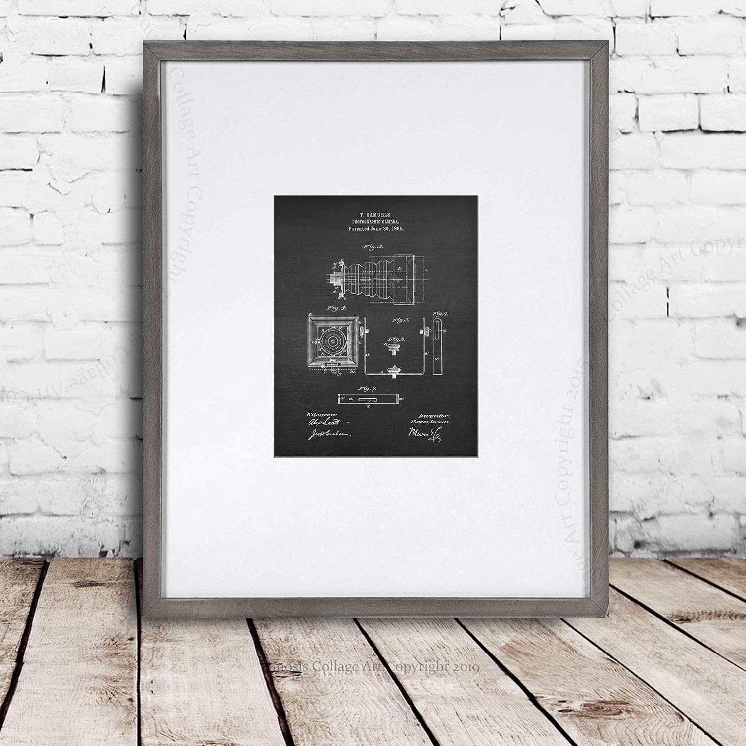 Antique Camera Poster set of 6 Unframed Camera Patent Prints Photographer Gift