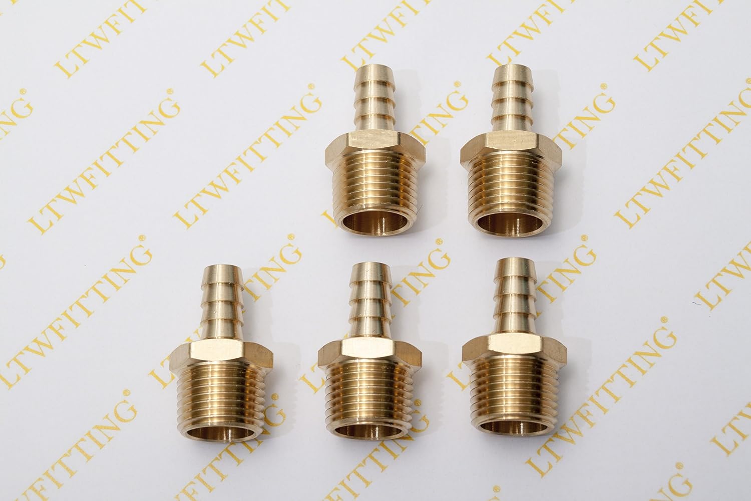 New Product LTWFITTING Brass Barb Fitting Coupler 3/8-Inch Hose ID x 1/2-Inch Male NPT Fuel Gas Water(Pack of 5) Exclusive Discount 80% Offer LTWFITTING Brass Barb Fitting Coupler 3/8-Inch Hose ID x 1/2-Inch Male NPT Fuel Gas Water(Pack of 5)