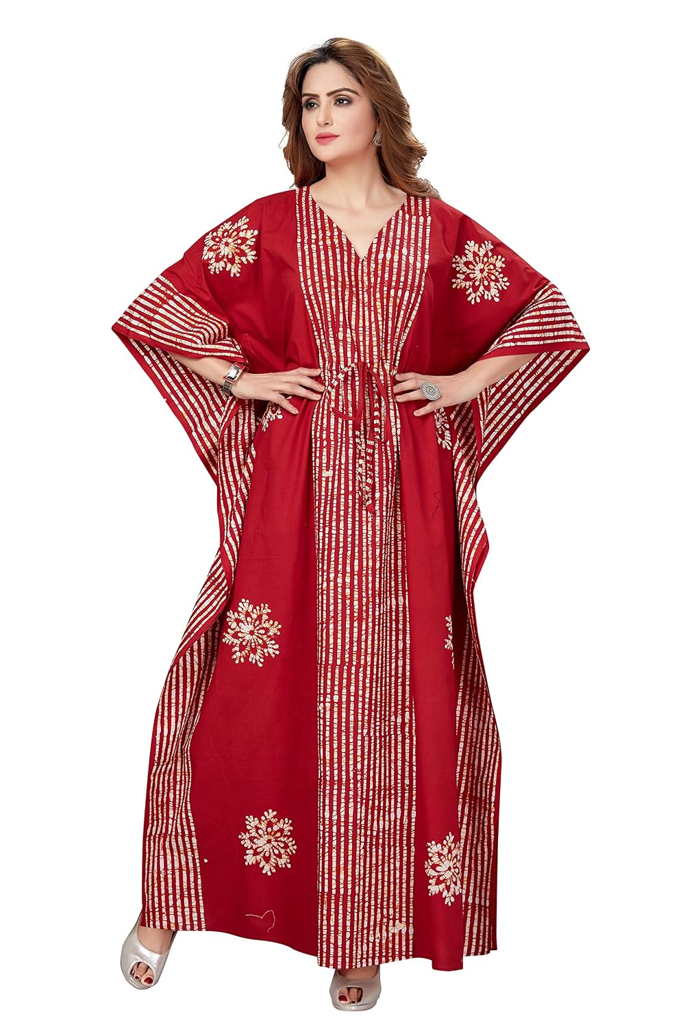 THEKAFTANSHOP Women's Cotton Solid Maxi Kaftan Nighty - Review, Price and Buying Guide