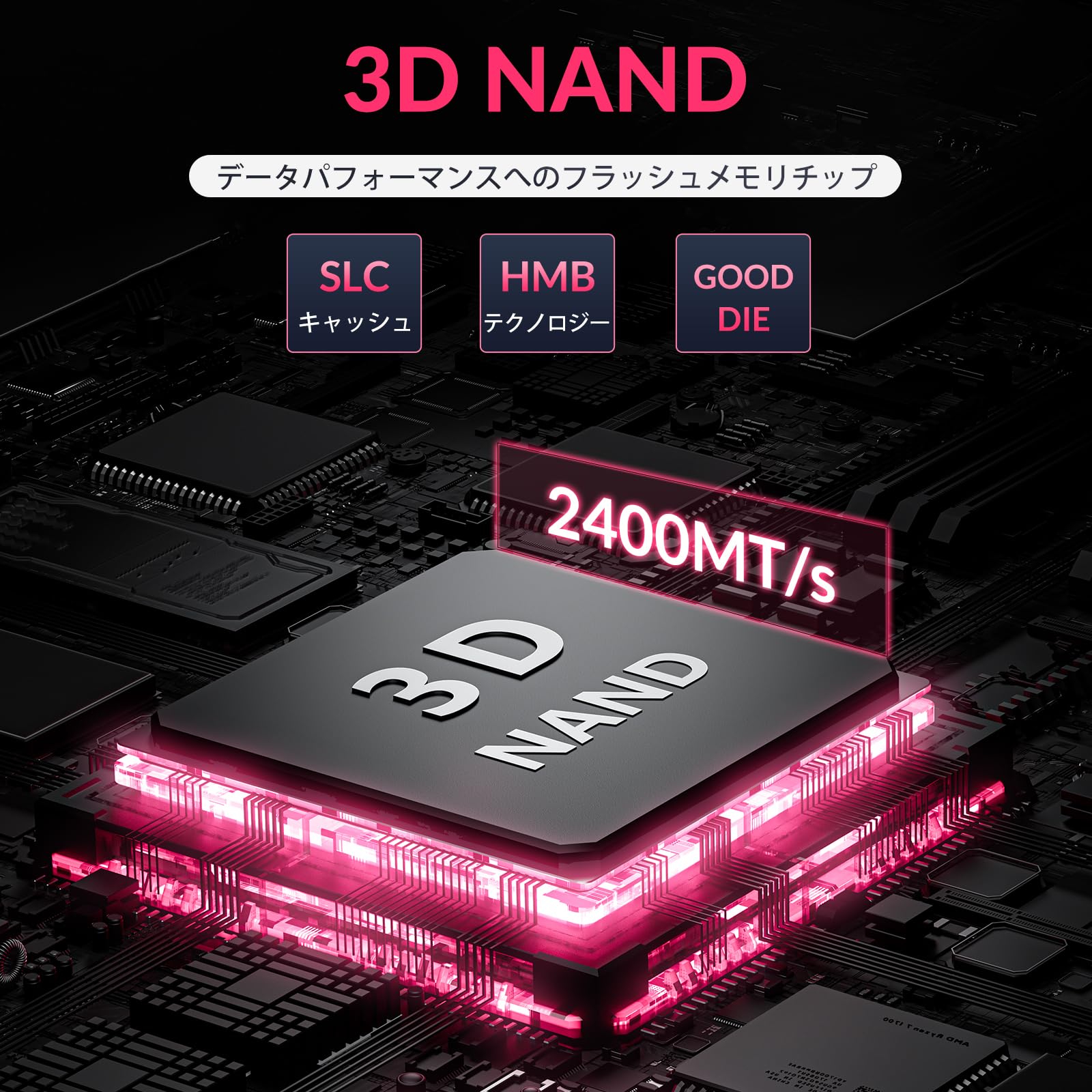 Amazon | GiGimundo G7400 SSD【業界新登場】2TB NVMe PCIe Gen4.0x4
