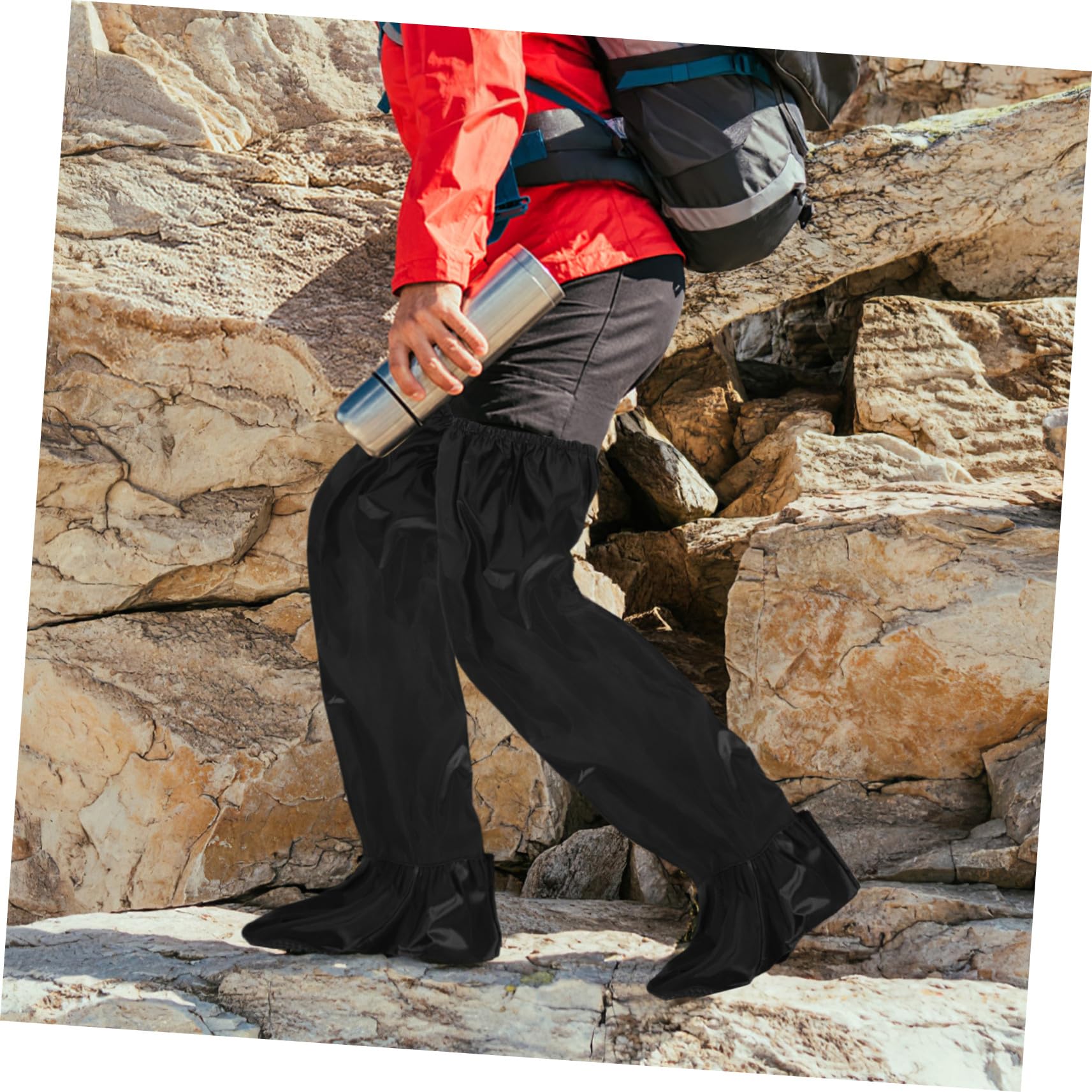 Pantaloni Antipioggia Moto Impermeabili Unisex Con Copristivali Sovrapantaloni Antivento Facili Da Indossare Per Escursionismo E Attività Outdoor Protezione Completa Contro Pioggia E Umidità