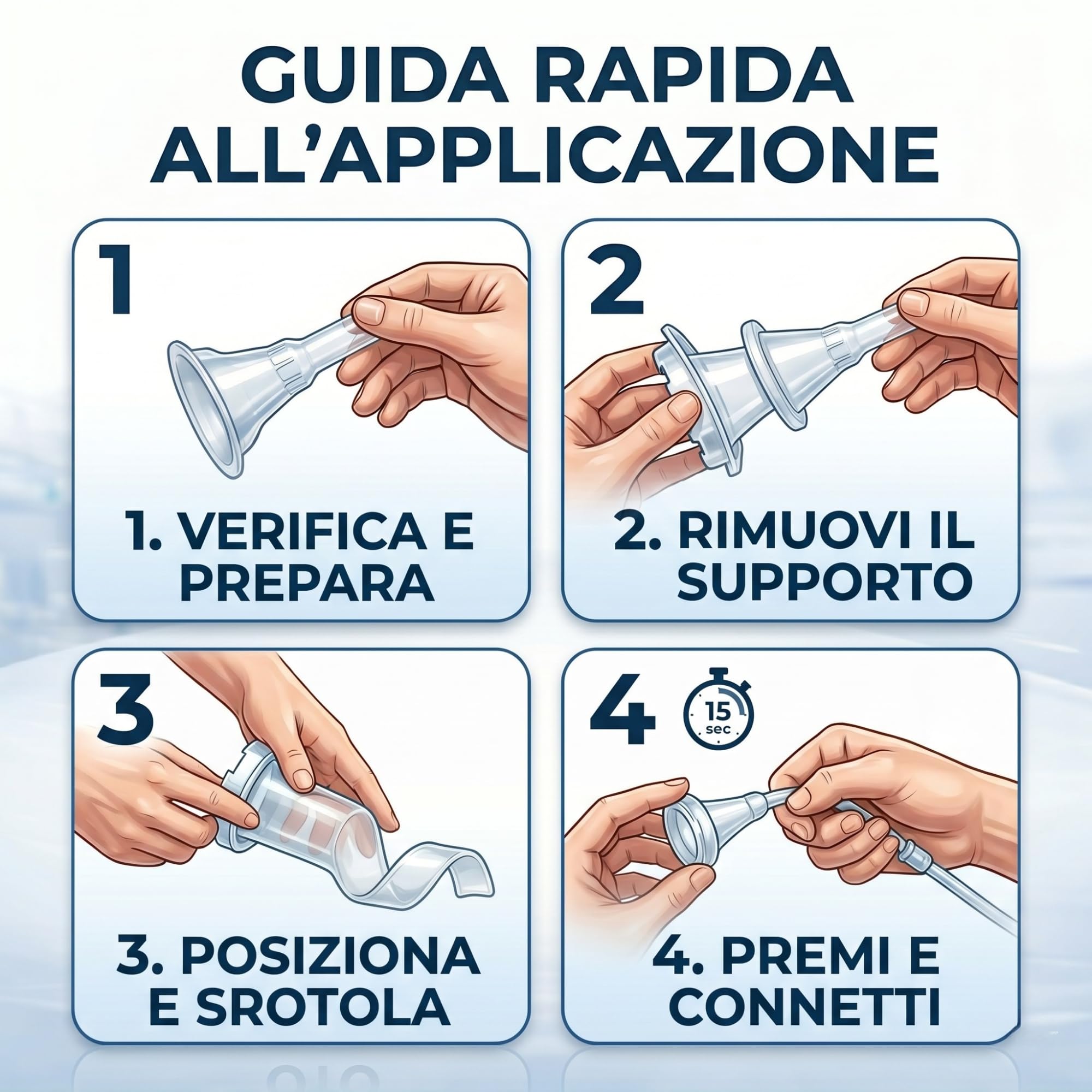 LAMONEA Set 30 Pezzi Catetere Esterno Uomo 100% Silicone, Made in Italy - Wide 25mm Autoadesivo, Guaina Pene - Incontinenza Maschile Latex Free (Wide, 25mm) - MECUL25