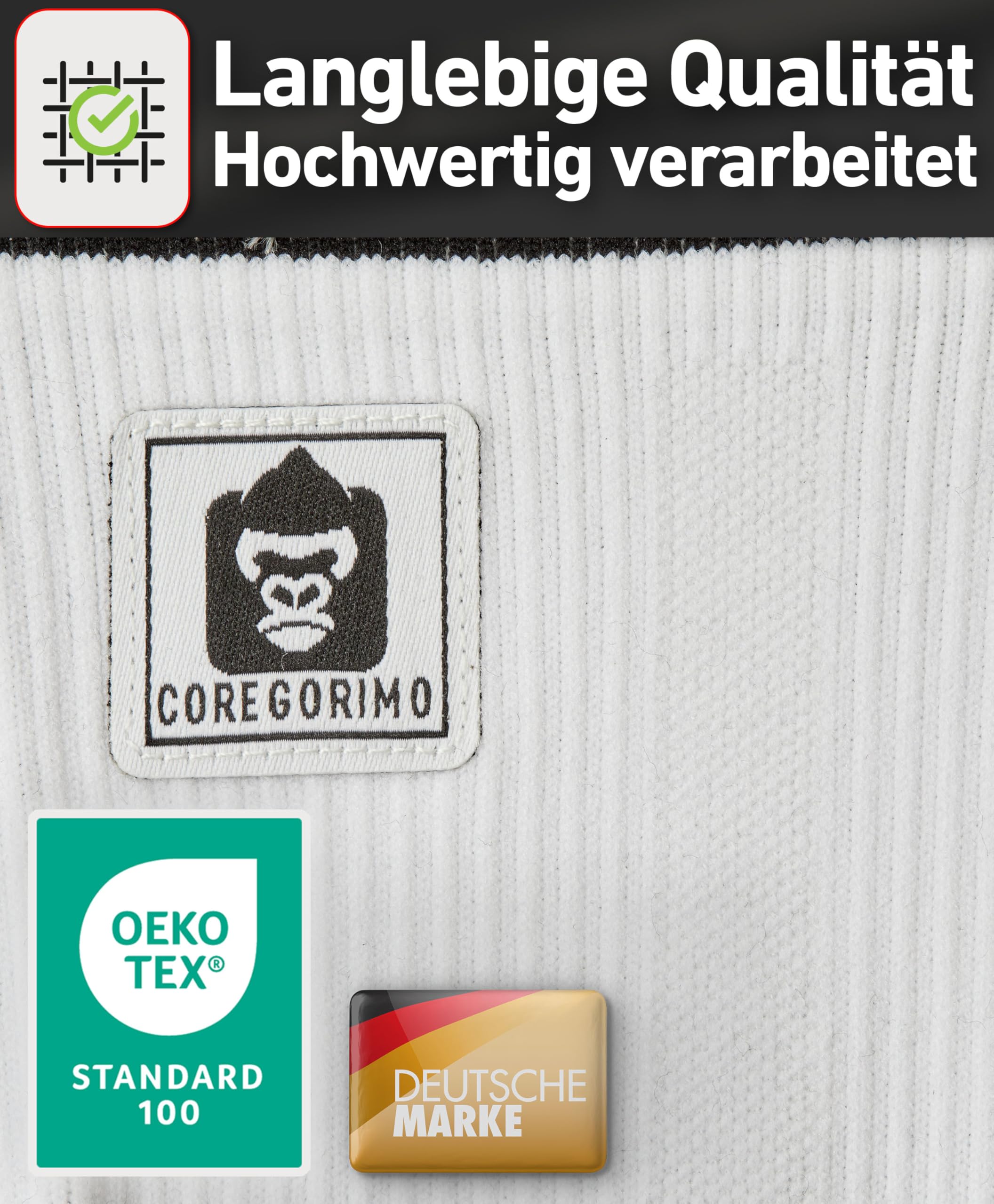 CORE GORIMO - Medias de compresión para hombre y mujer - Transpirables - Medias de apoyo y medias de trombosis para trabajos de pie, vuelos y deportes