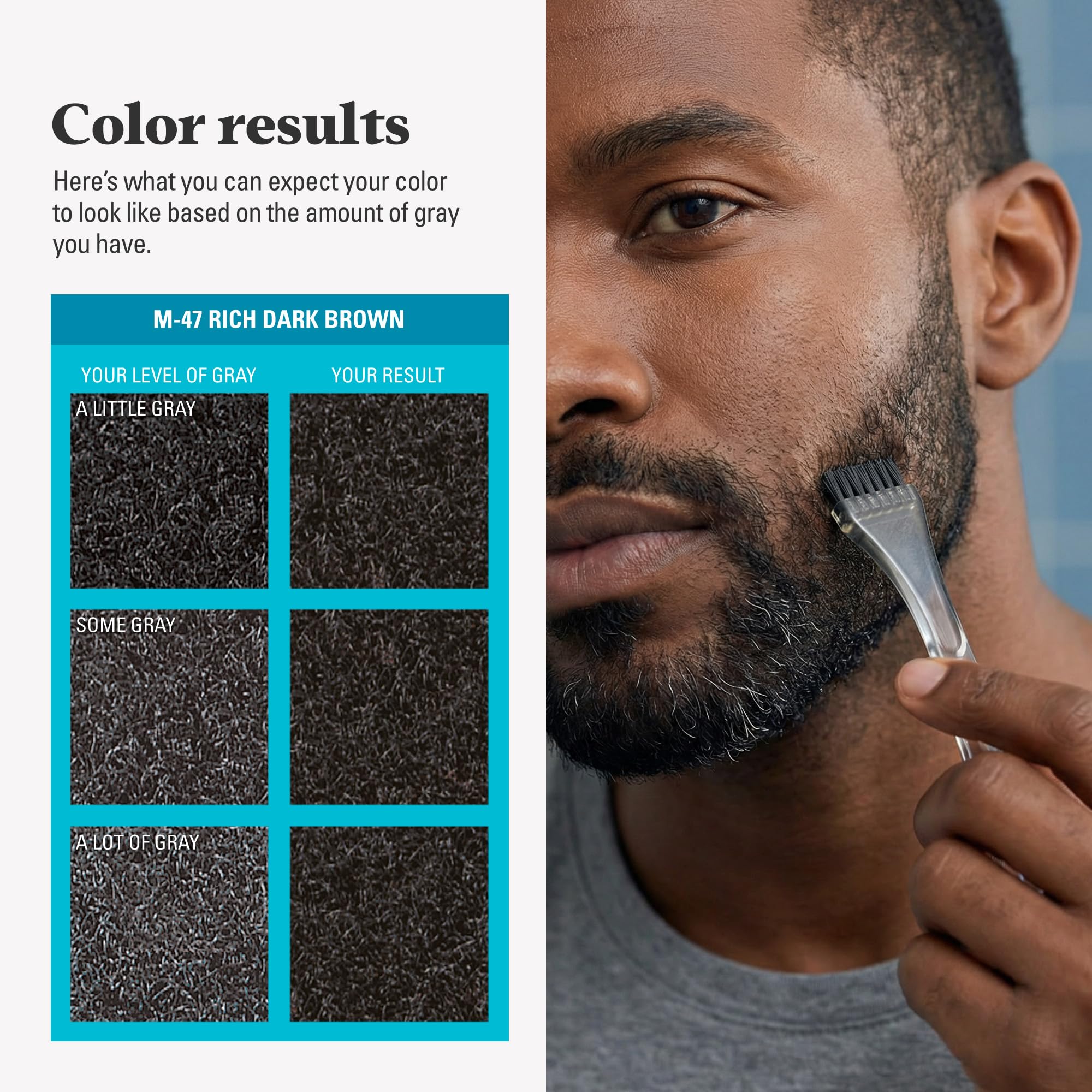 Amazon | Just for Men 口ひげ＆ひげ、M-47リッチダークブラウン