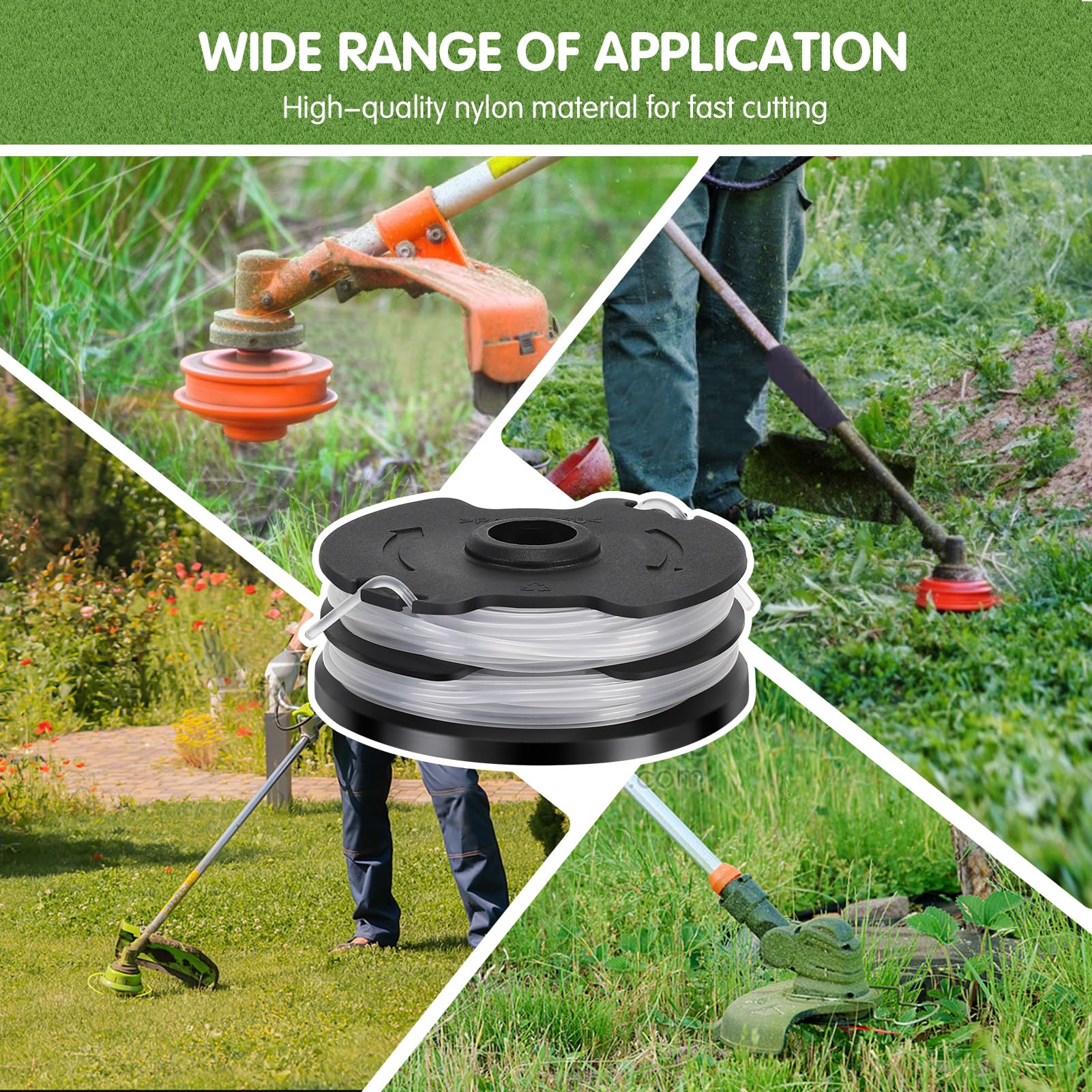 8 Bobine Ricambio Per Decespugliatore Parkside | Filo 1.6mm, 8.3m | Compatibile Con Modelli PRT - Foto 10